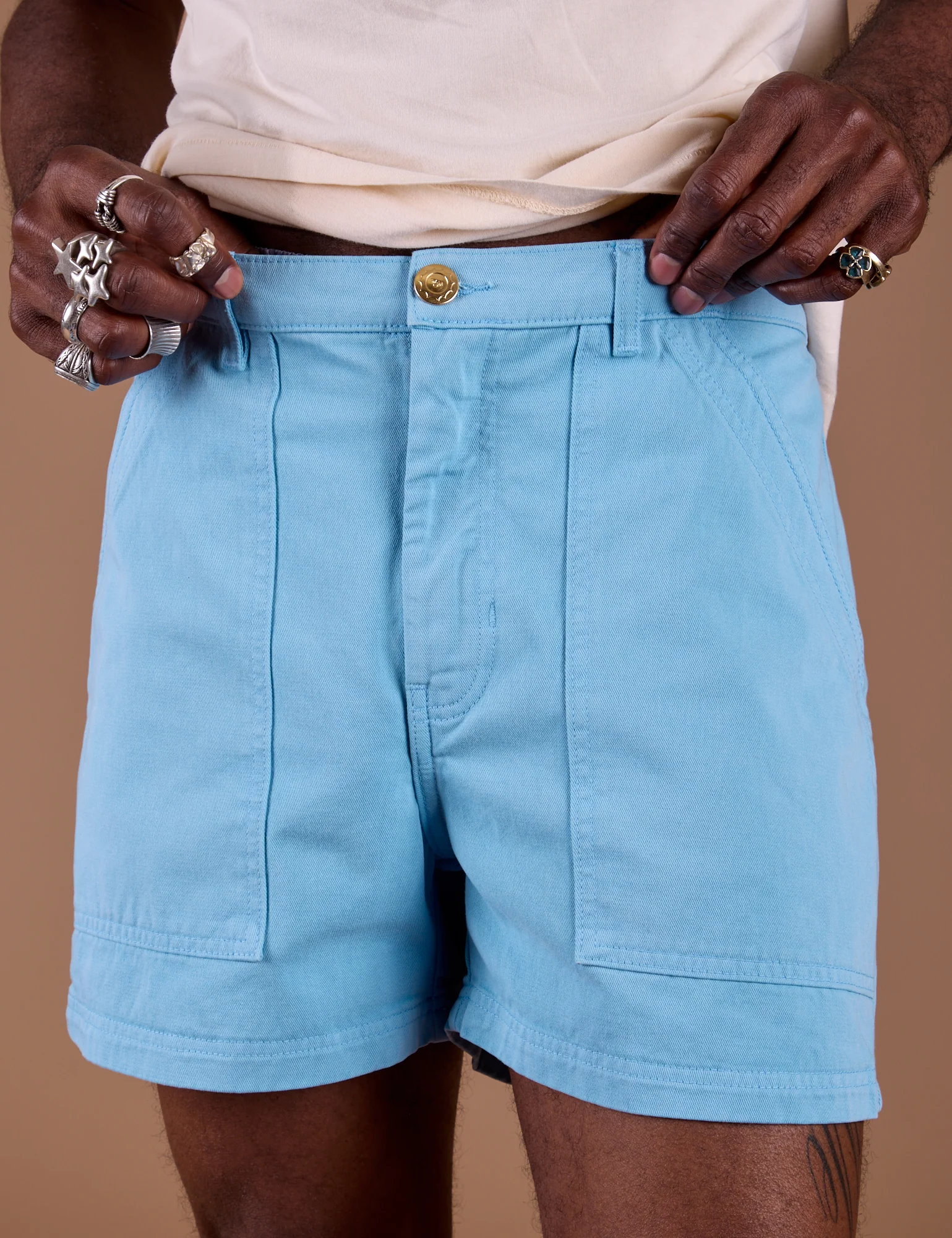 Classic Work Shorts - Baby Blue