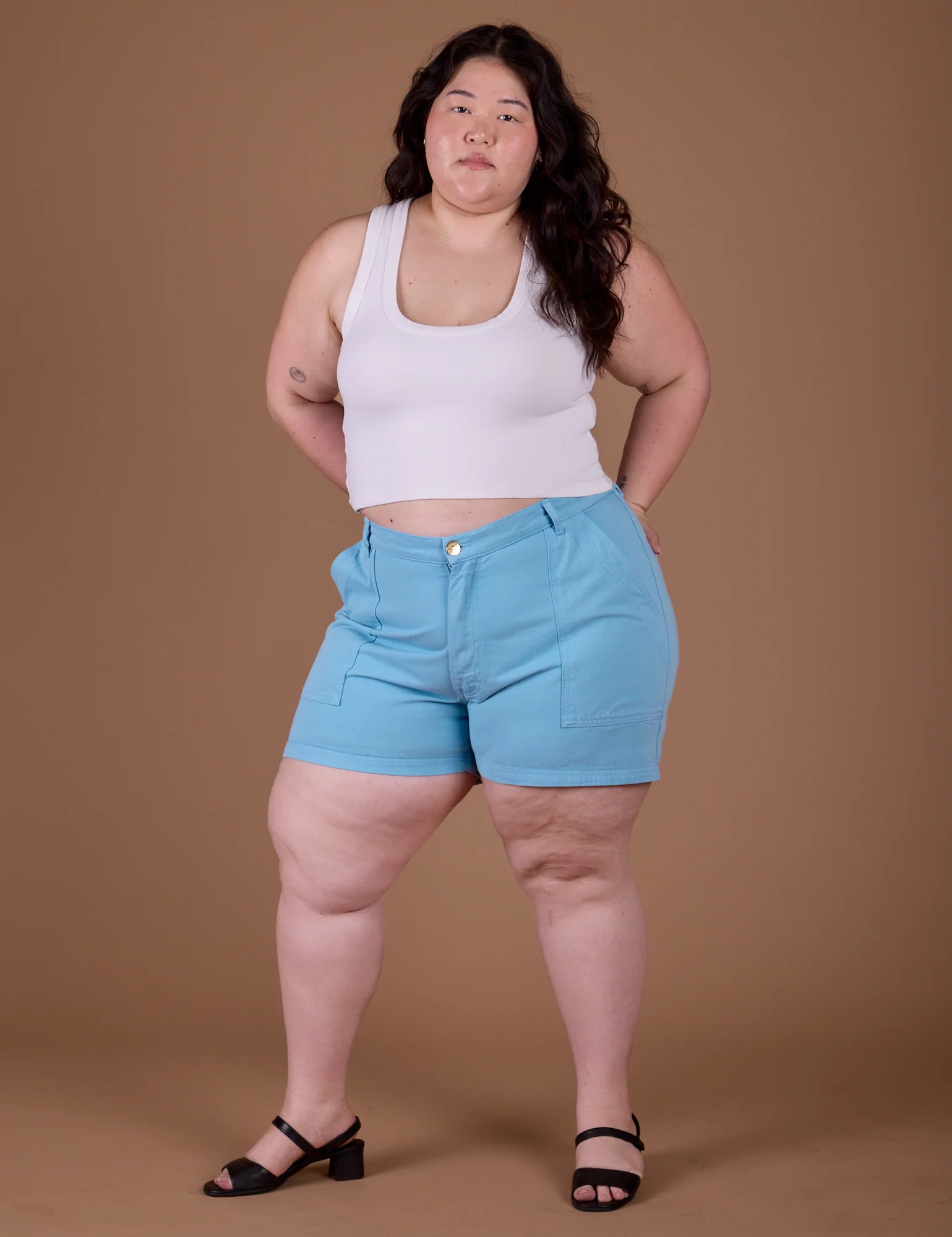 Classic Work Shorts - Baby Blue - Image 14