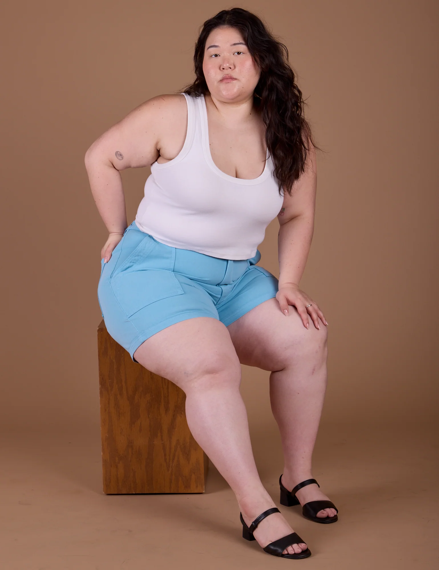 Classic Work Shorts - Baby Blue - Image 18