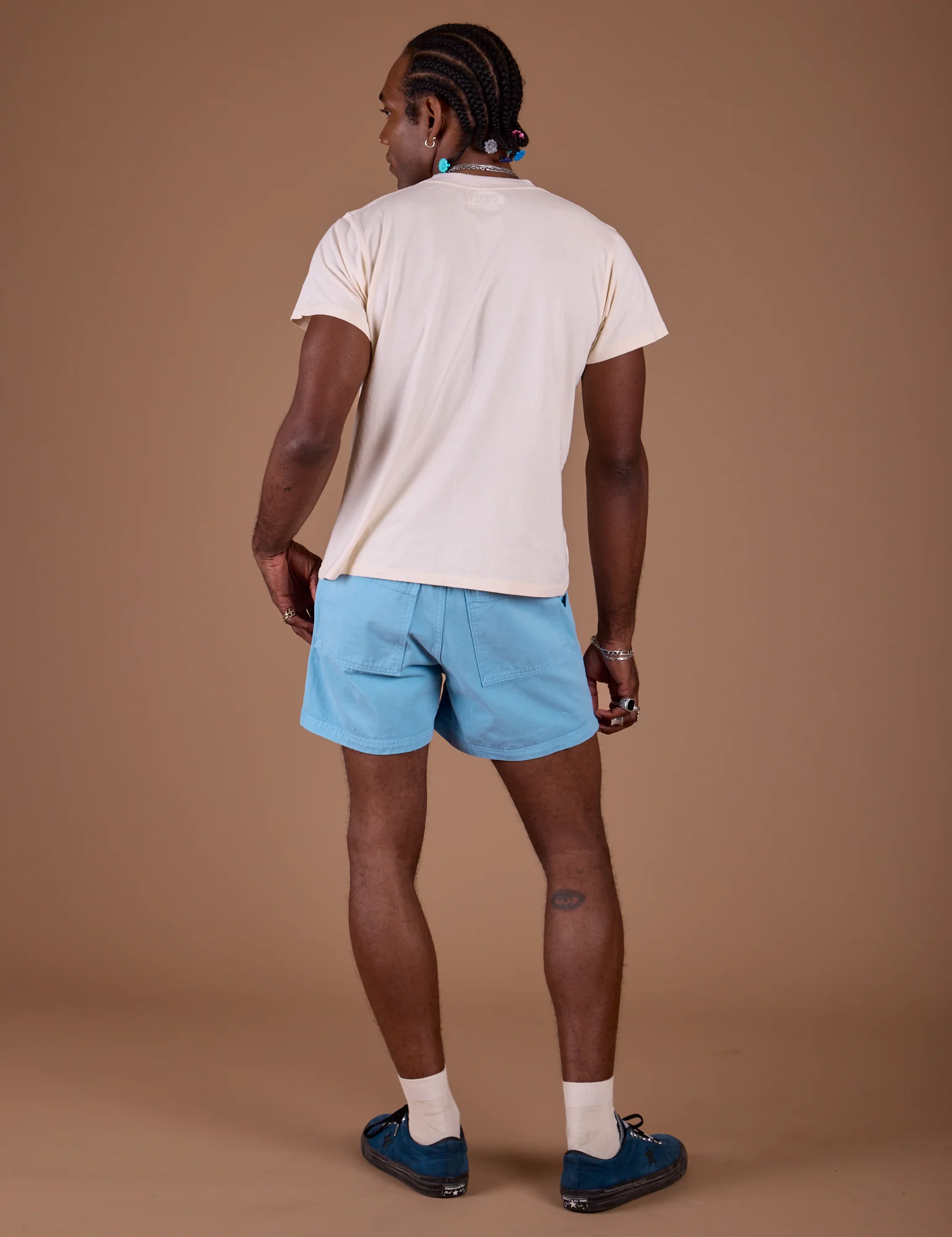 Classic Work Shorts - Baby Blue - Image 5