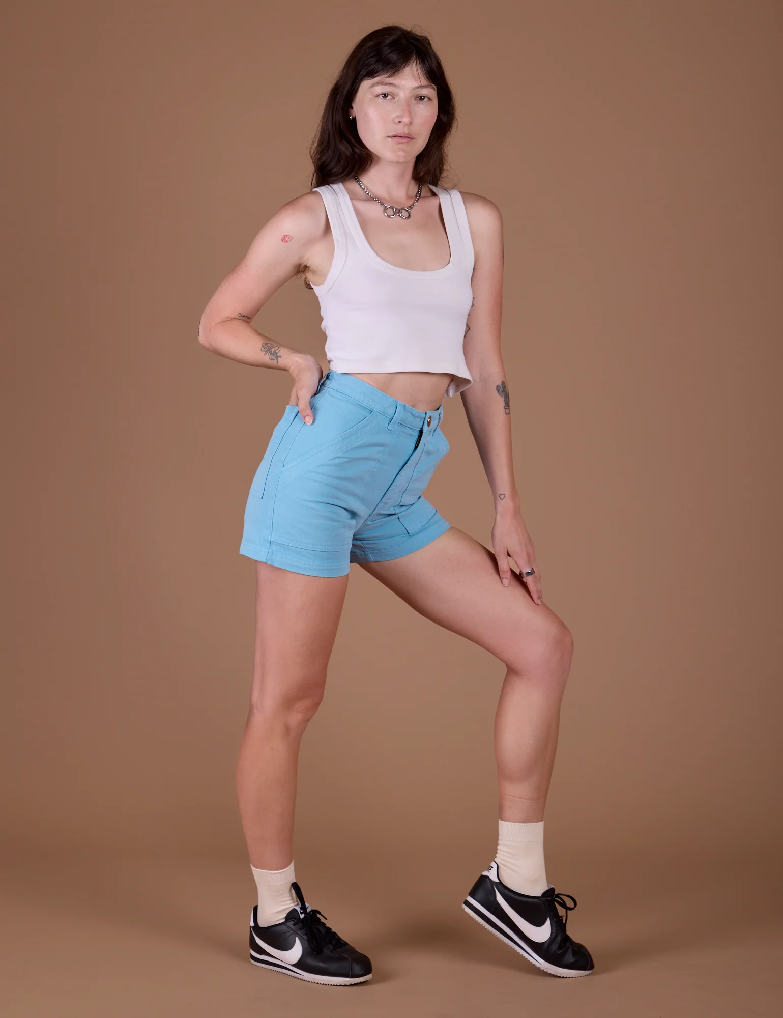 Classic Work Shorts - Baby Blue - Image 9