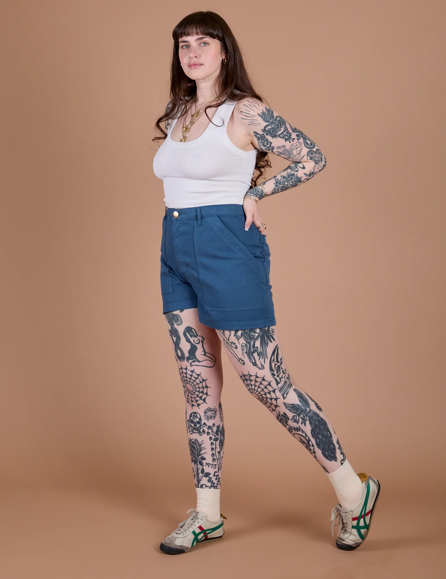 Classic Work Shorts - French Blue - Image 17