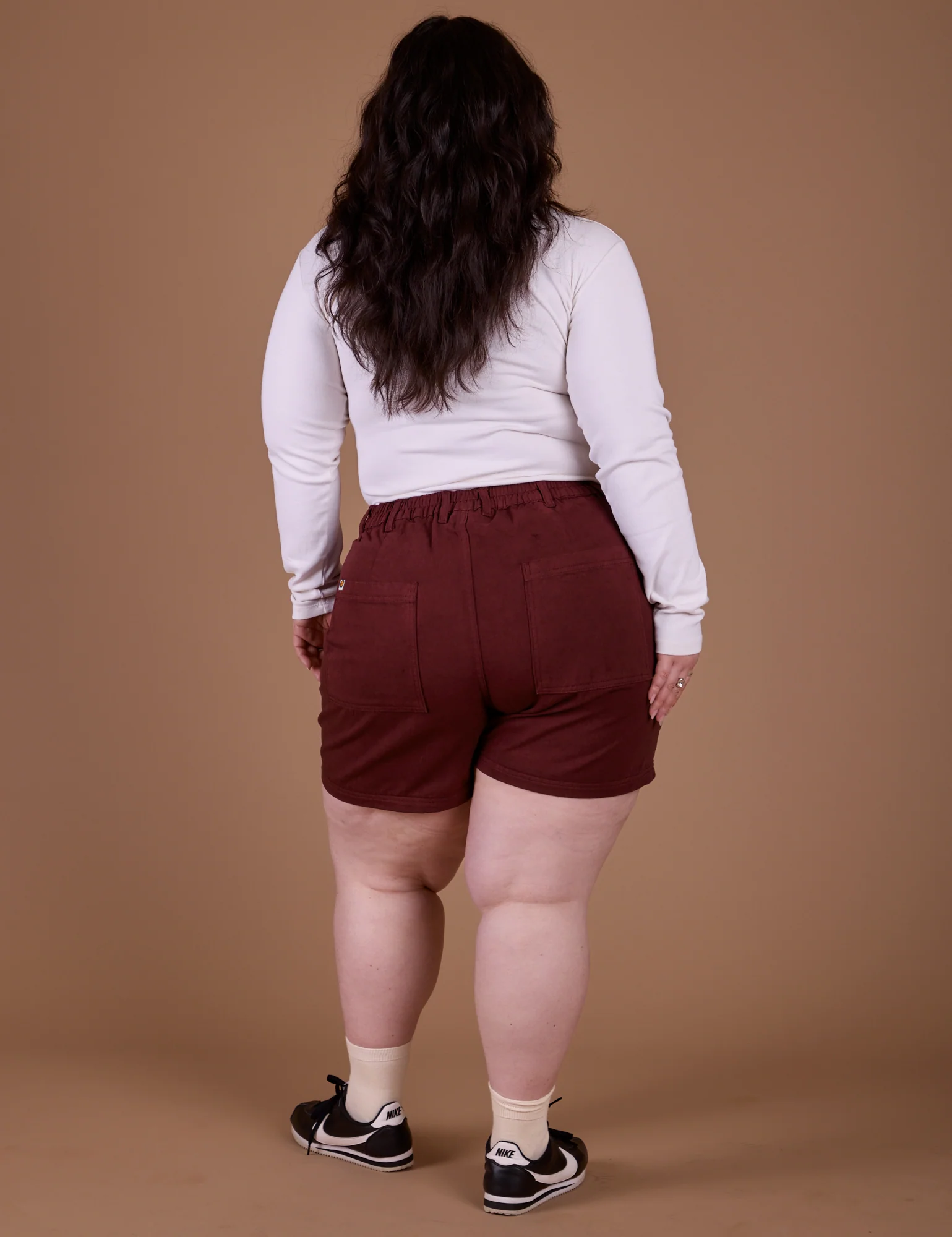 Classic Work Shorts - Red Wine - Image 12