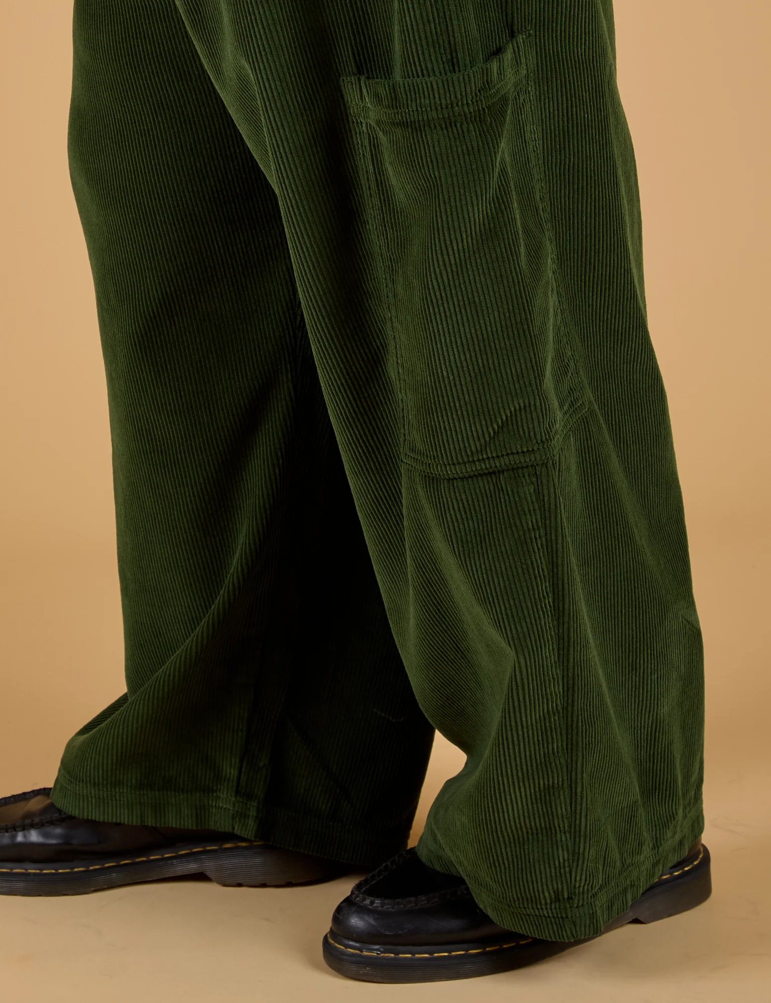 Corduroy Drop Pocket Cargo Pants - Evergreen - Image 17