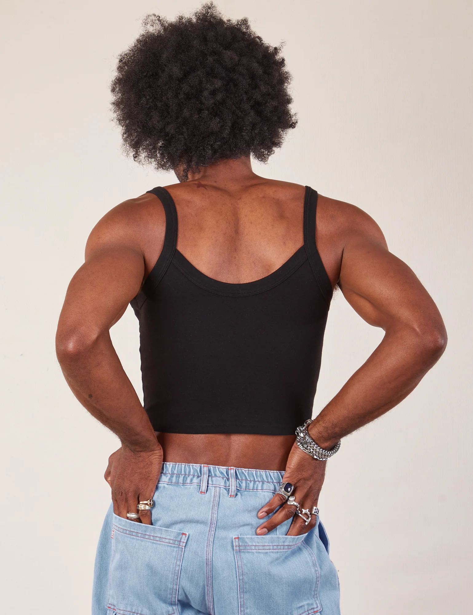 Cropped Cami - Basic Black *FINAL SALE* - Image 11