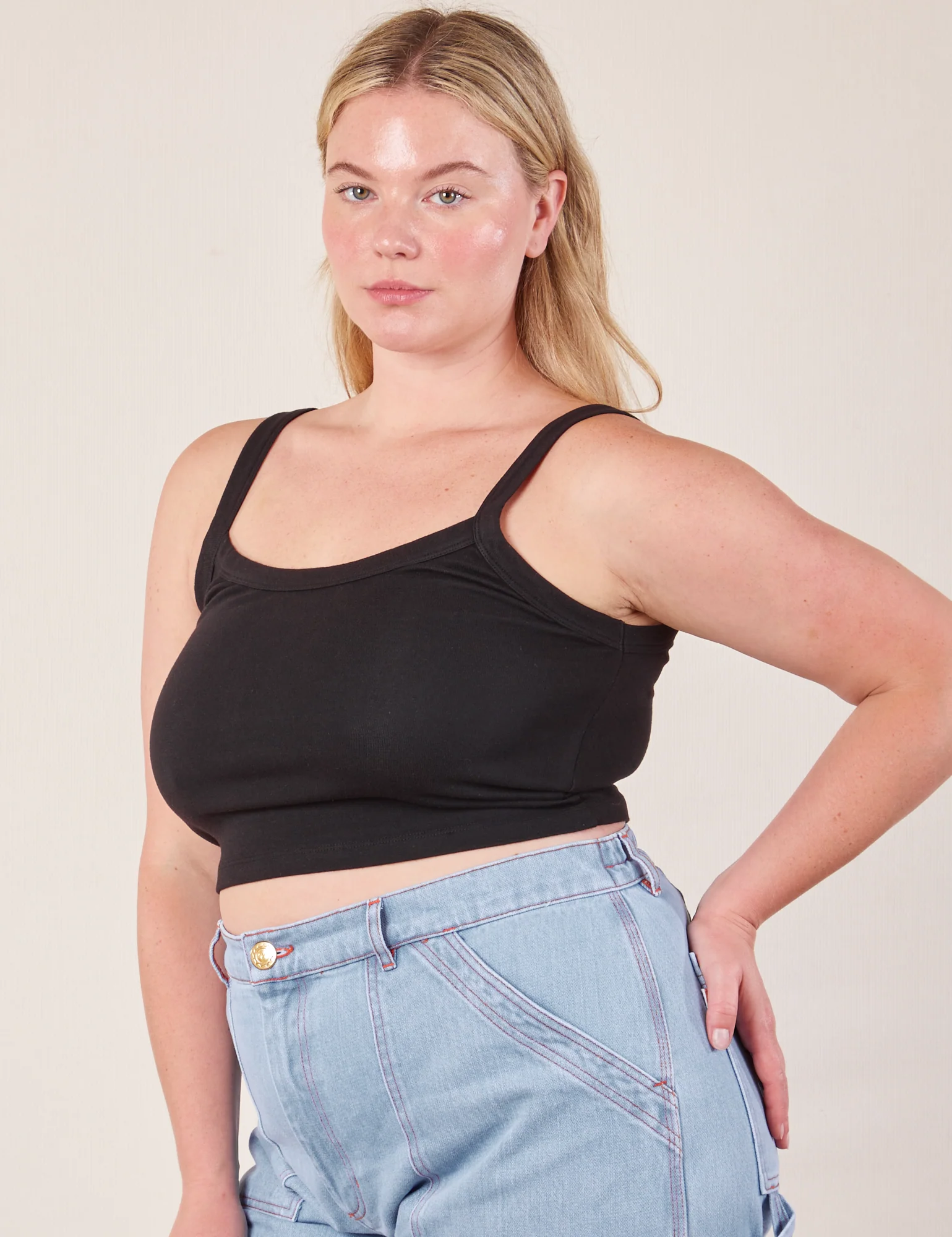 Cropped Cami - Basic Black *FINAL SALE* - Image 6