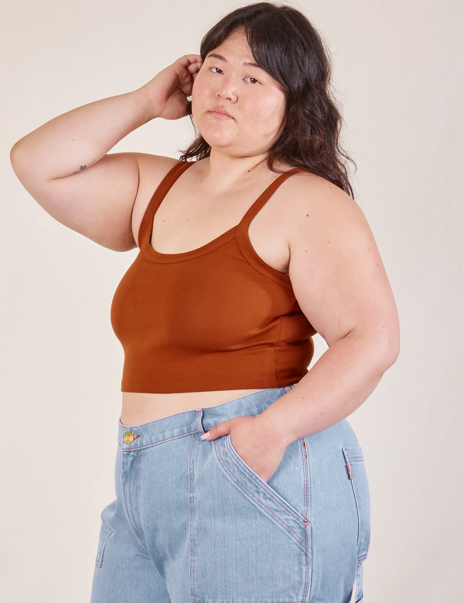 Cropped Cami - Burnt Terracotta *FINAL SALE* - Image 11