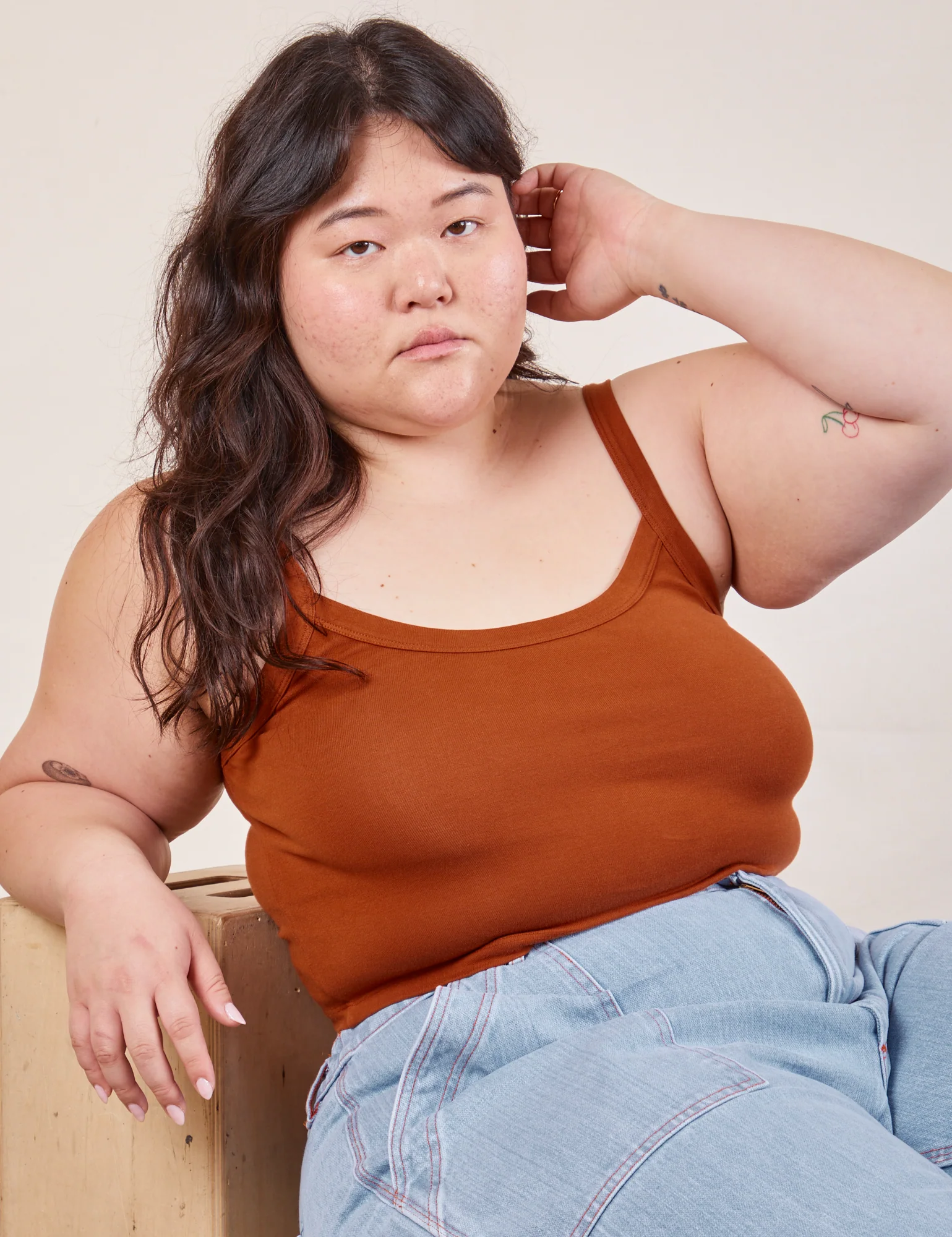 Cropped Cami - Burnt Terracotta *FINAL SALE* - Image 14