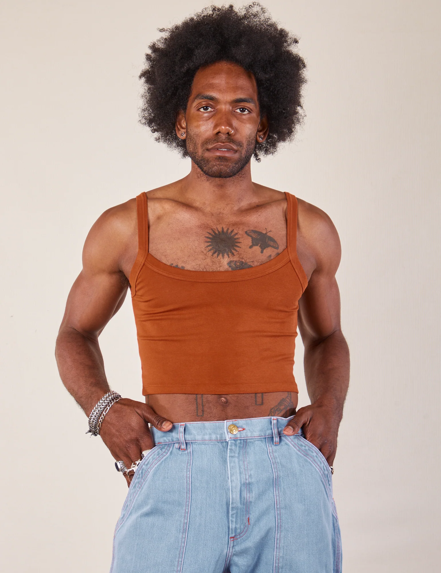 Cropped Cami - Burnt Terracotta *FINAL SALE* - Image 15