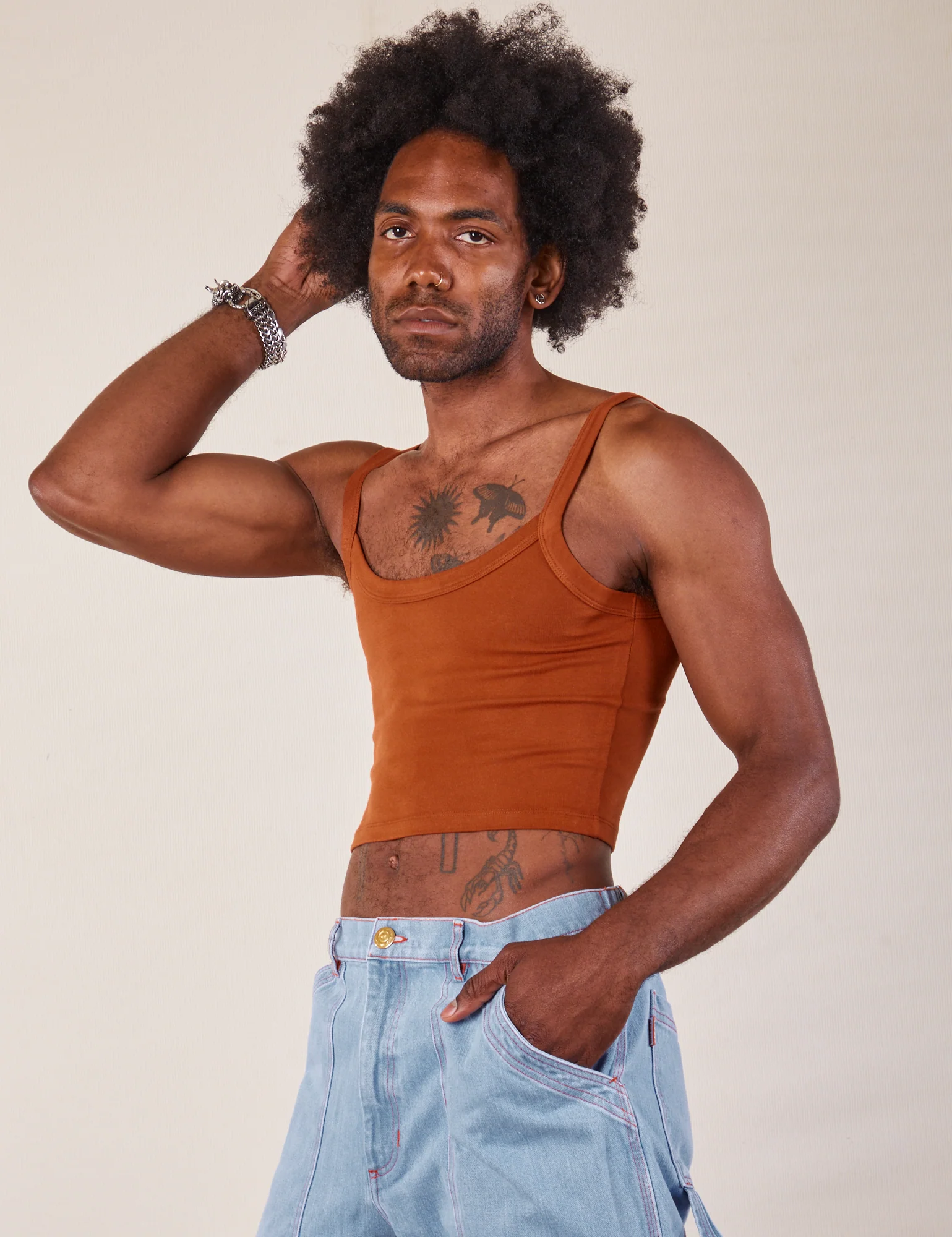 Cropped Cami - Burnt Terracotta *FINAL SALE* - Image 17