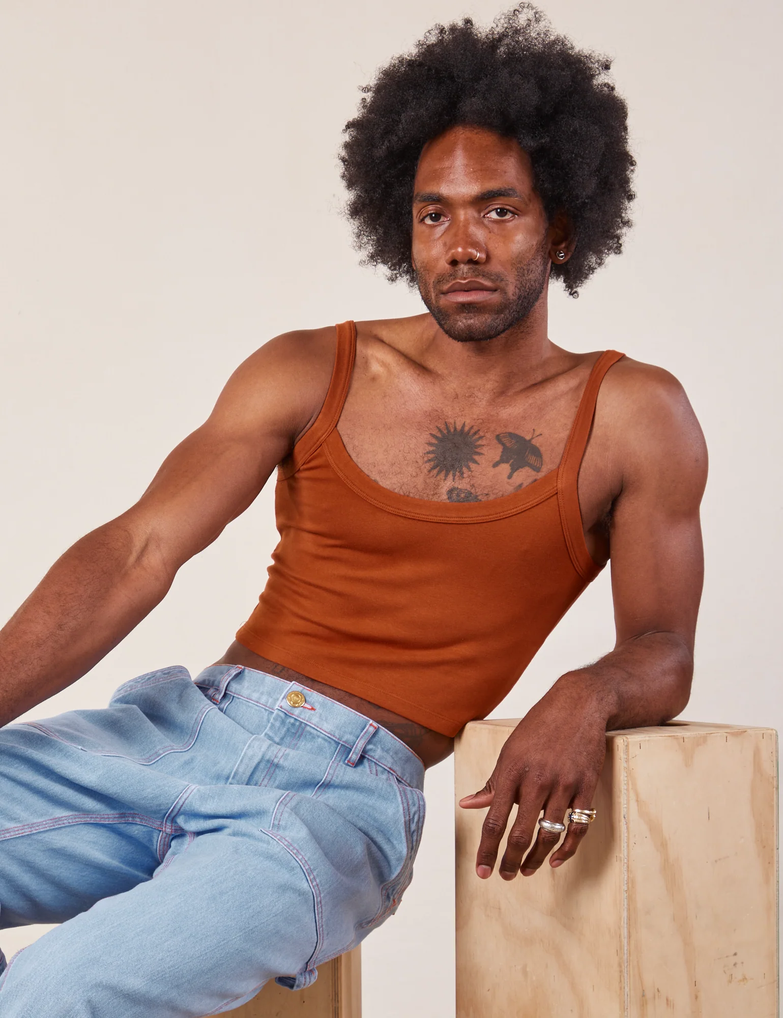 Cropped Cami - Burnt Terracotta *FINAL SALE* - Image 19
