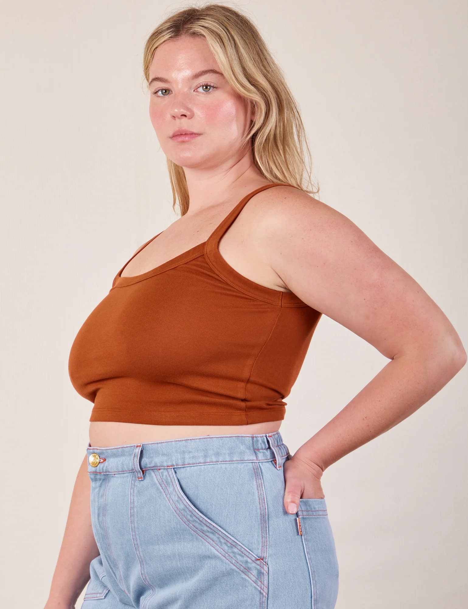 Cropped Cami - Burnt Terracotta *FINAL SALE* - Image 22