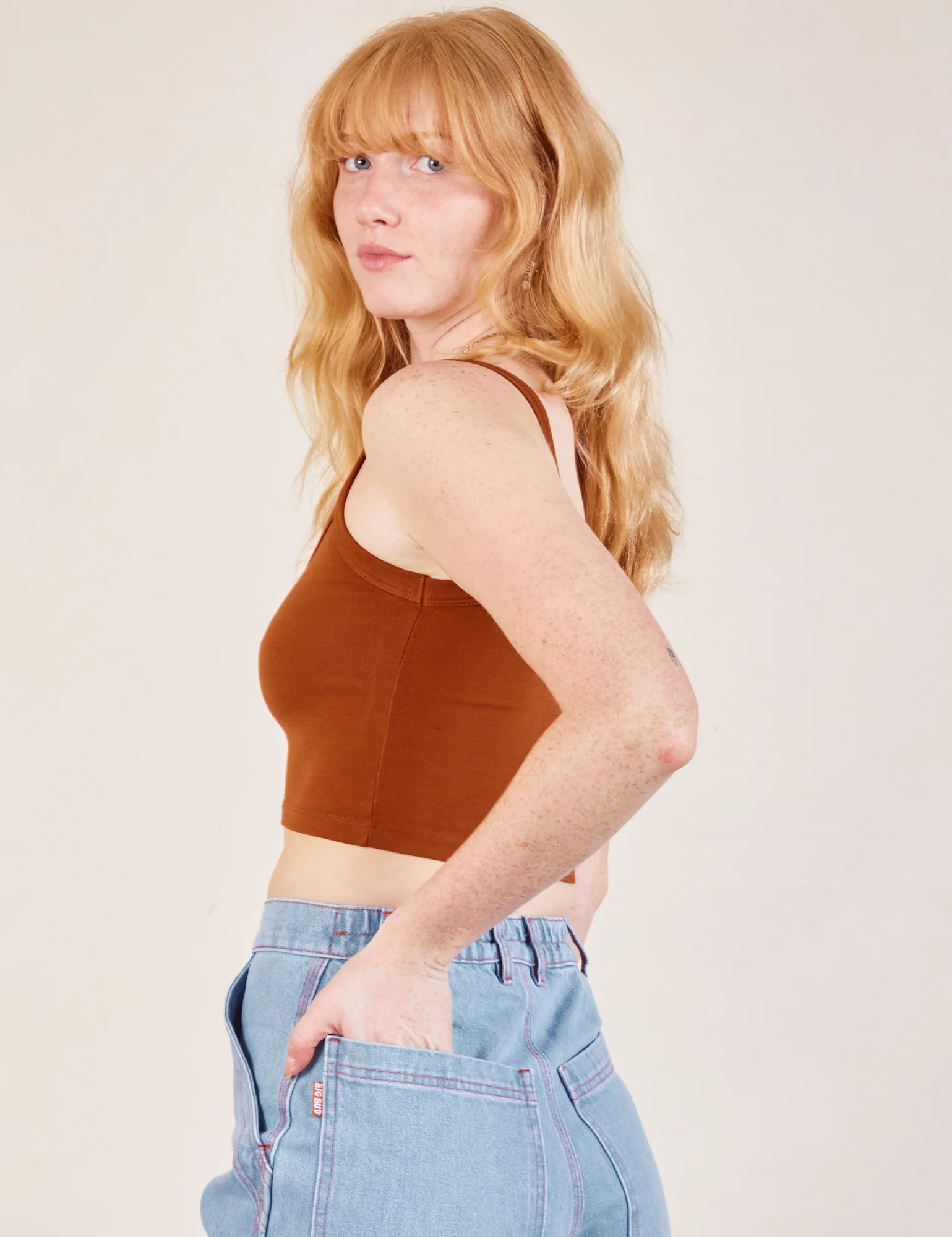 Cropped Cami - Burnt Terracotta *FINAL SALE* - Image 3