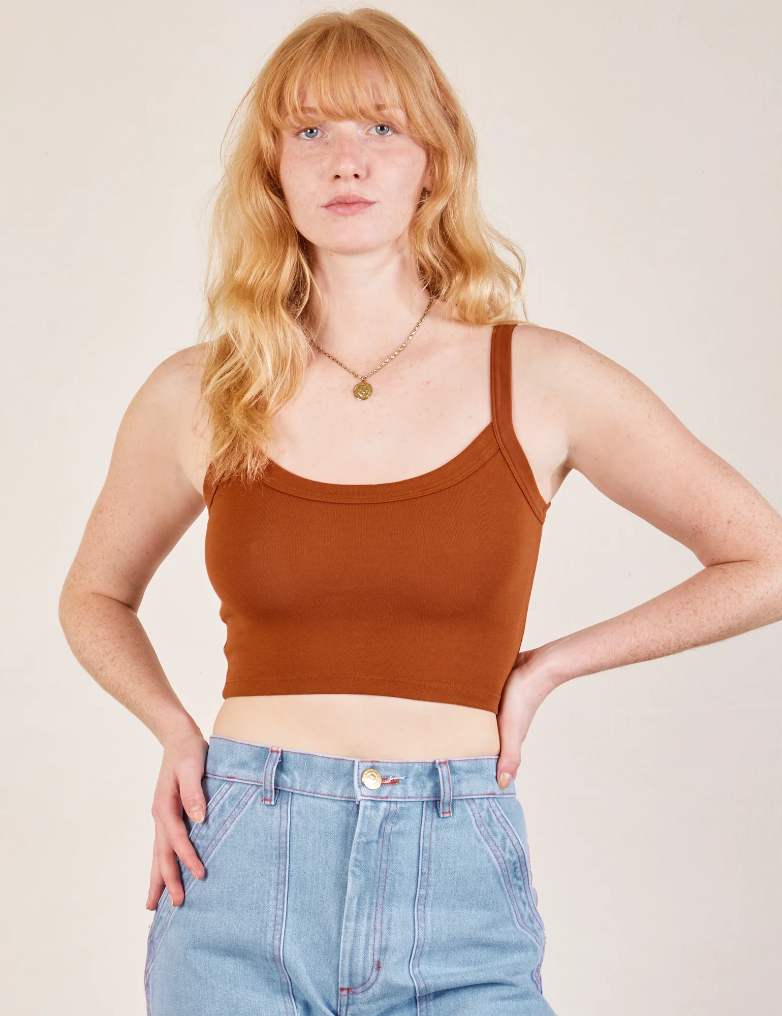 Cropped Cami - Burnt Terracotta *FINAL SALE* - Image 7