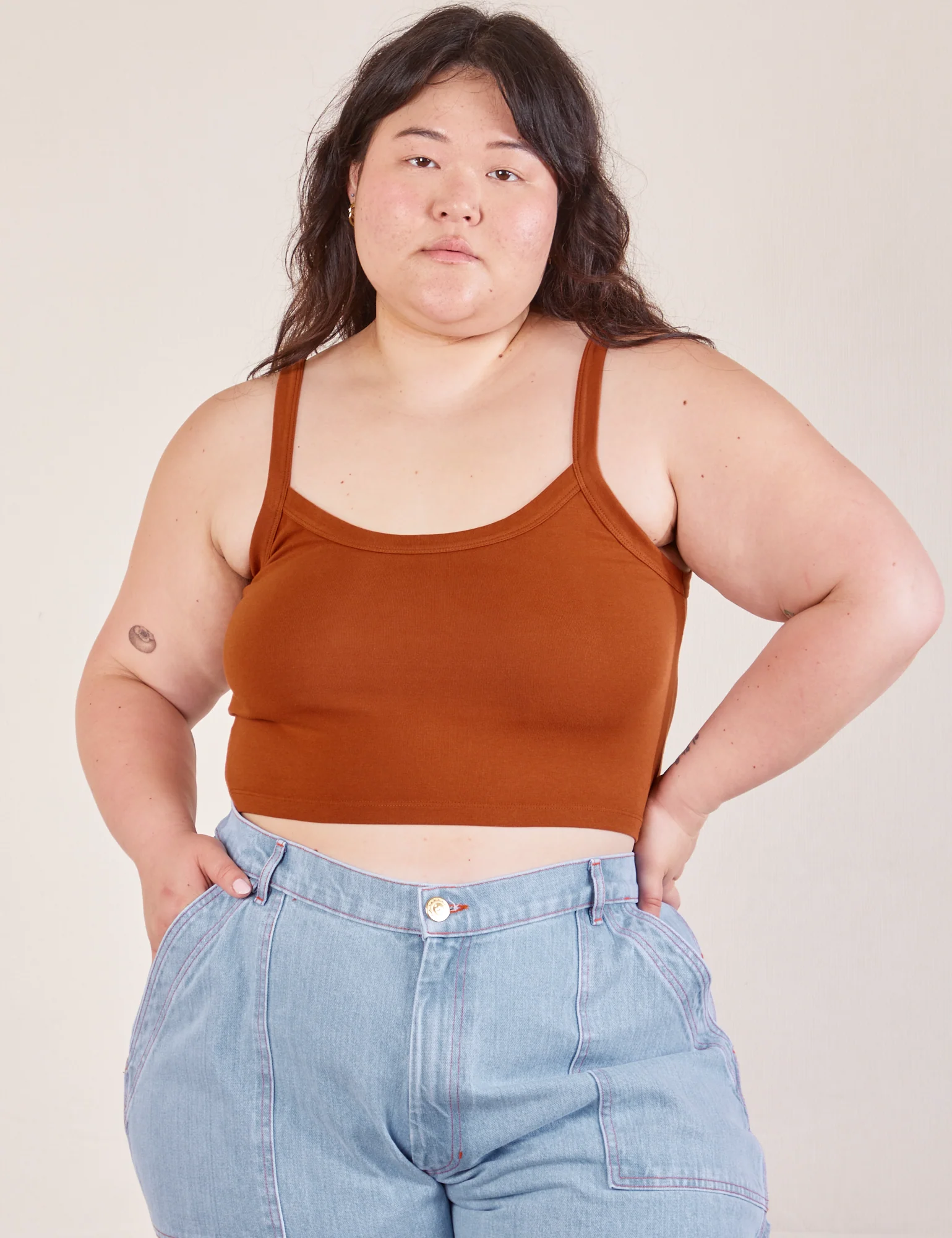 Cropped Cami - Burnt Terracotta *FINAL SALE* - Image 9