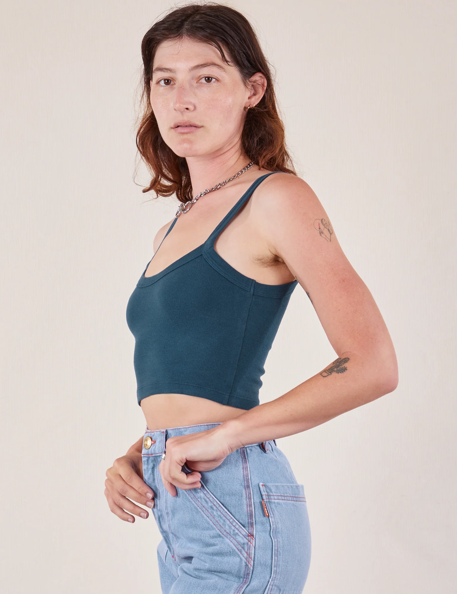 Cropped Cami - Lagoon *FINAL SALE* - Image 10