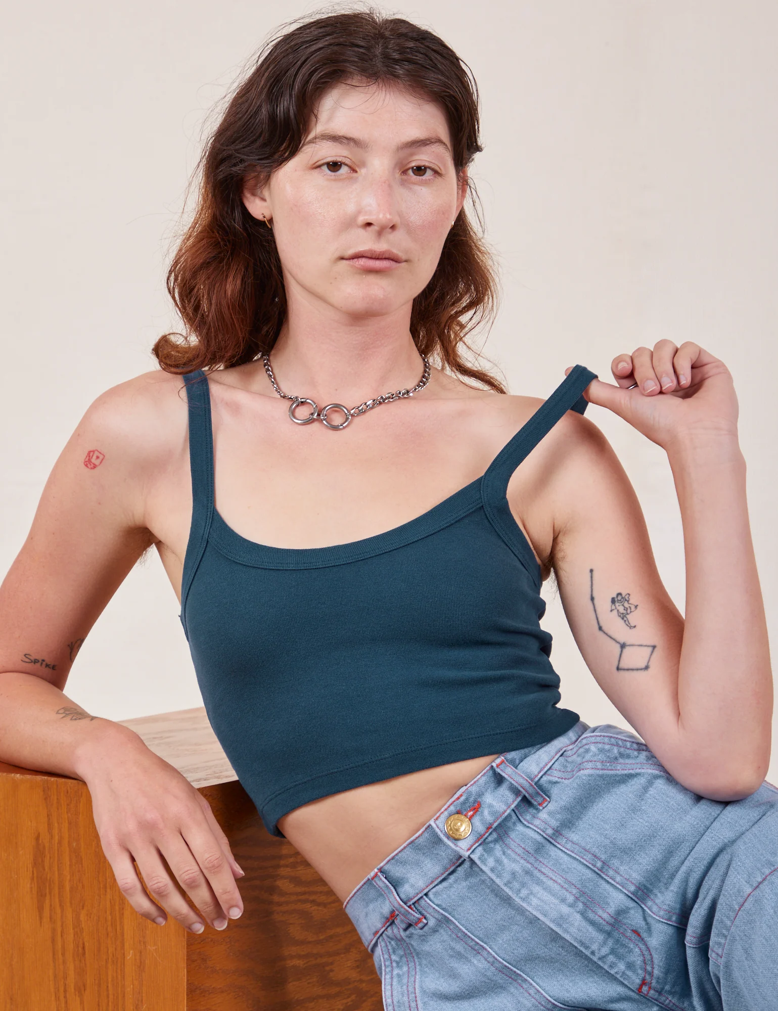 Cropped Cami - Lagoon *FINAL SALE* - Image 13