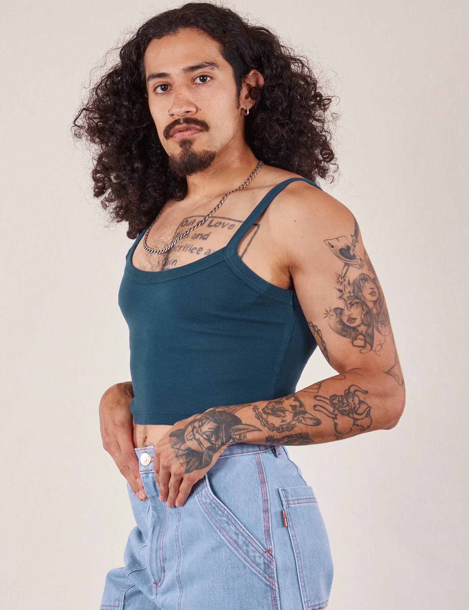 Cropped Cami - Lagoon *FINAL SALE* - Image 17