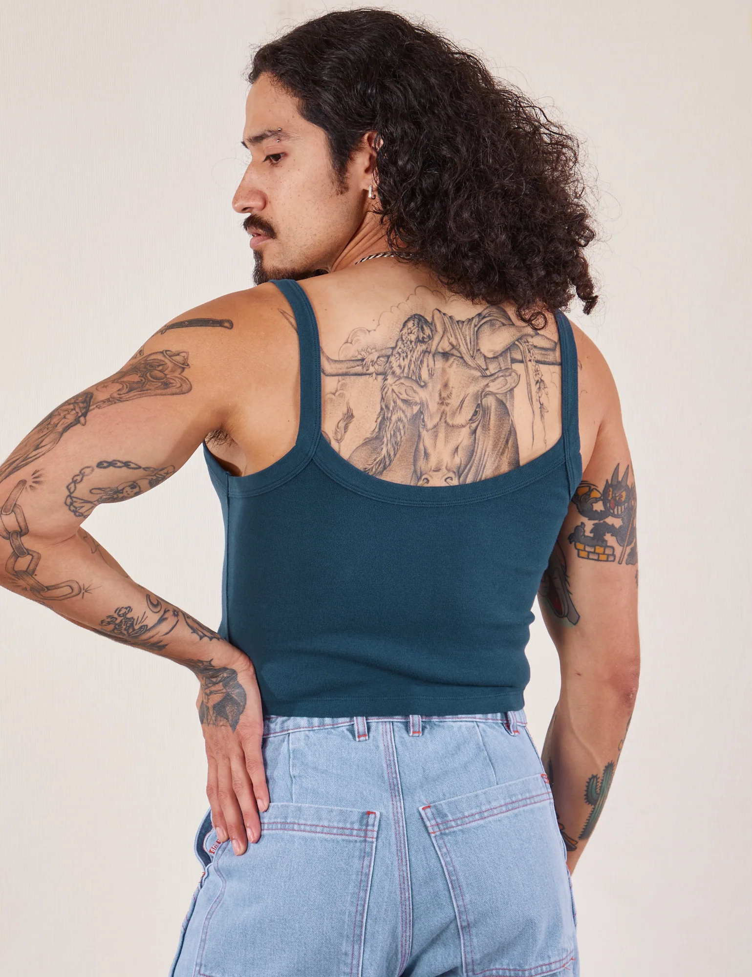Cropped Cami - Lagoon *FINAL SALE* - Image 18