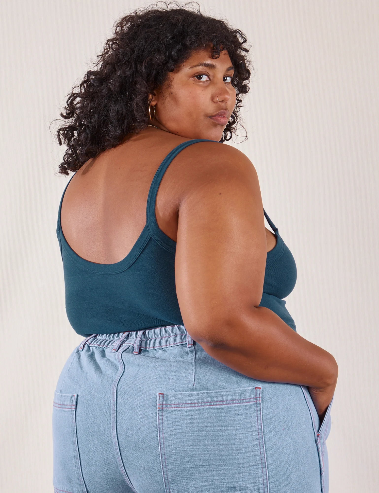 Cropped Cami - Lagoon *FINAL SALE* - Image 6