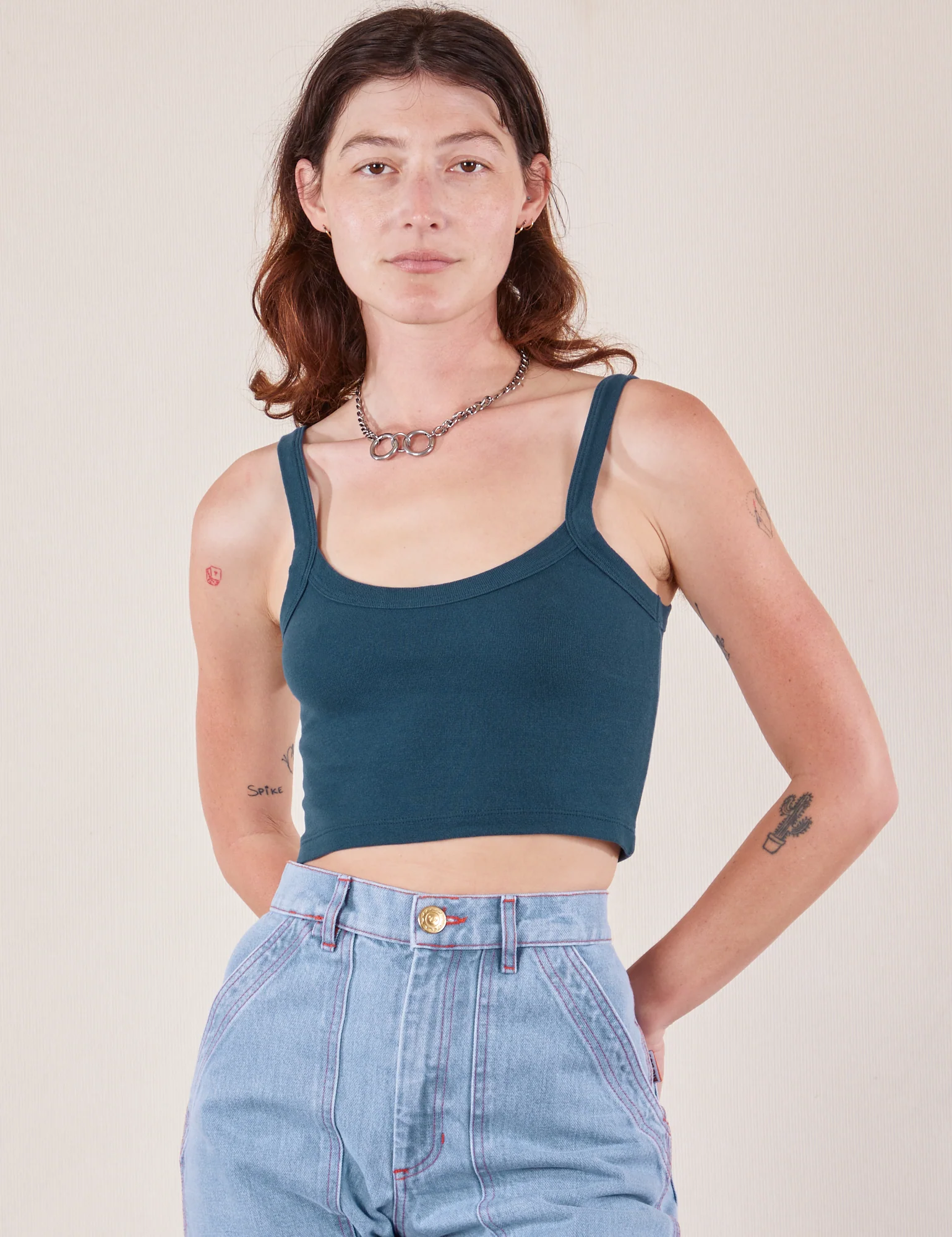 Cropped Cami - Lagoon *FINAL SALE* - Image 8