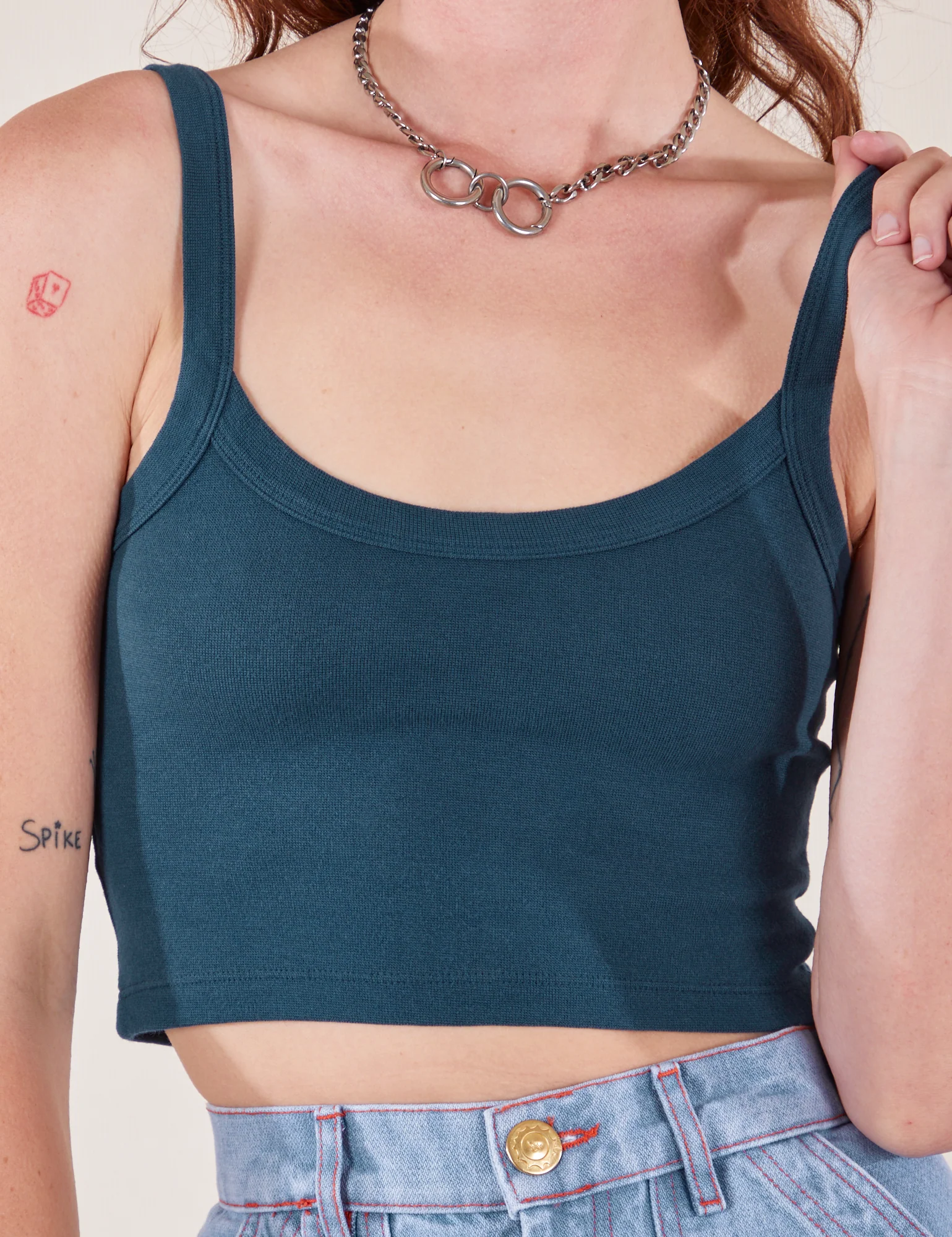 Cropped Cami - Lagoon *FINAL SALE* - Image 9