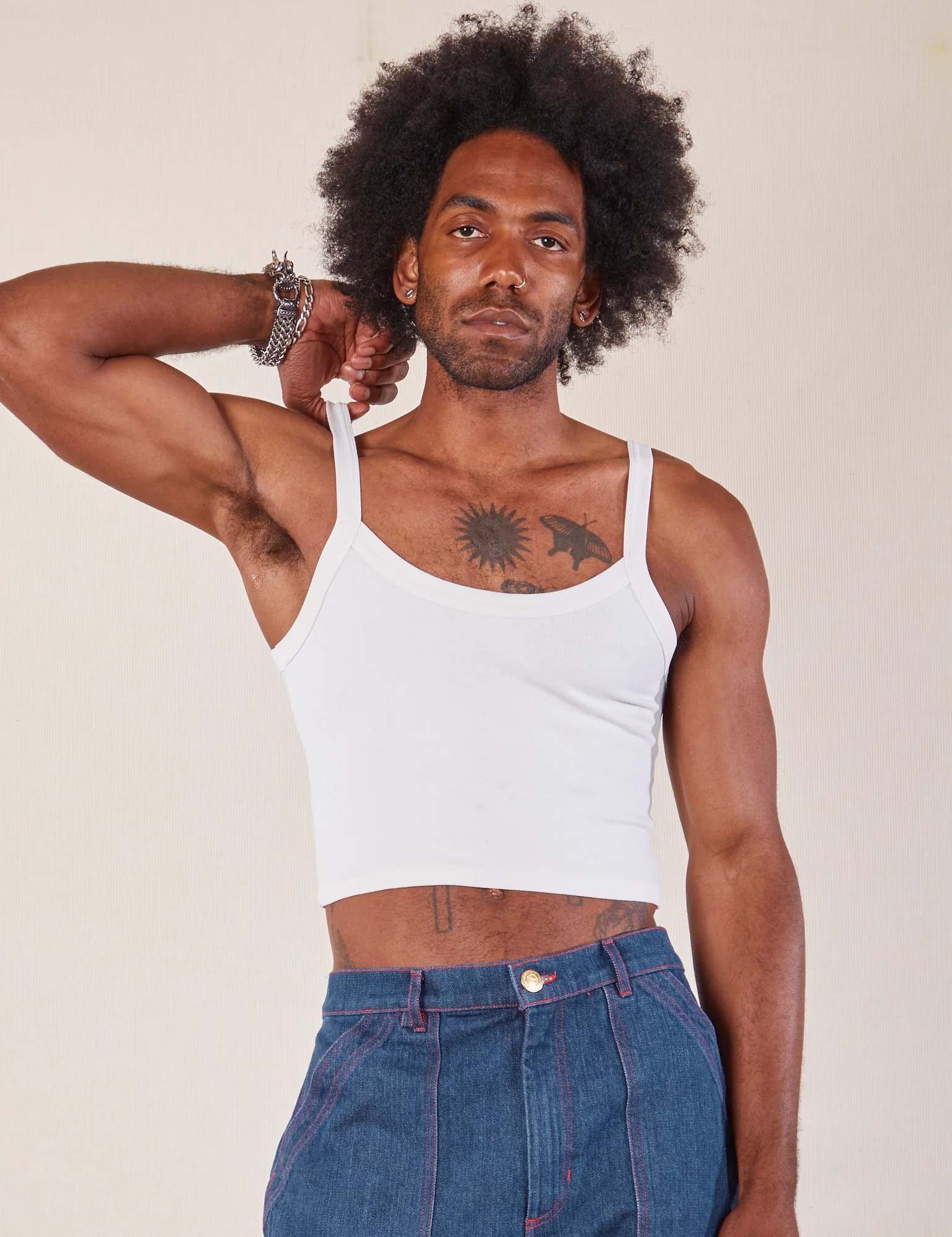 Cropped Cami - Vintage Tee White *FINAL SALE* - Image 13