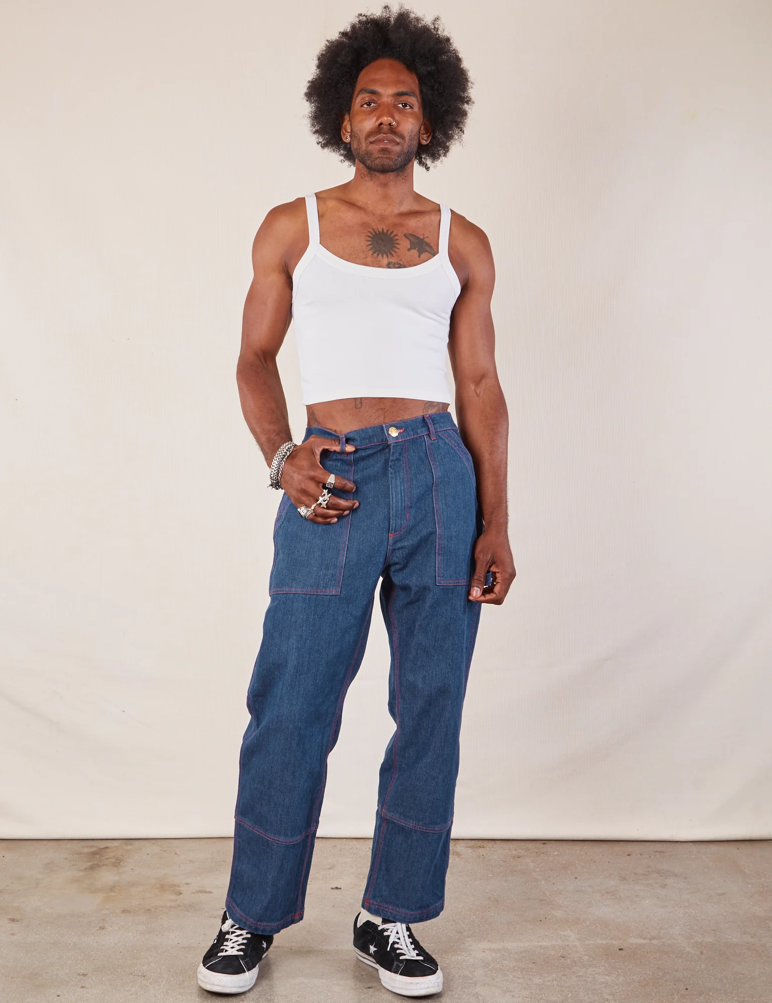 Cropped Cami - Vintage Tee White *FINAL SALE* - Image 14
