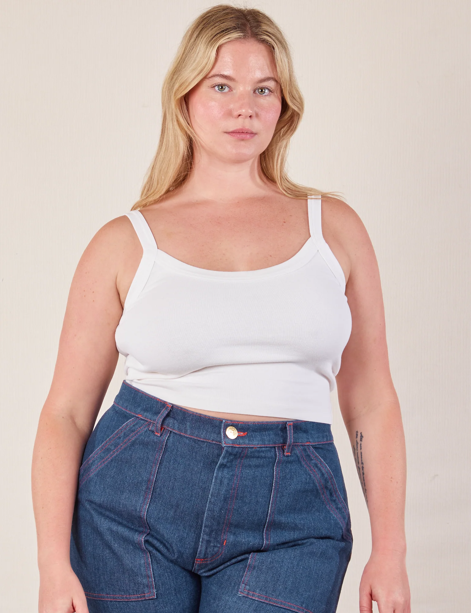 Cropped Cami - Vintage Tee White *FINAL SALE* - Image 19