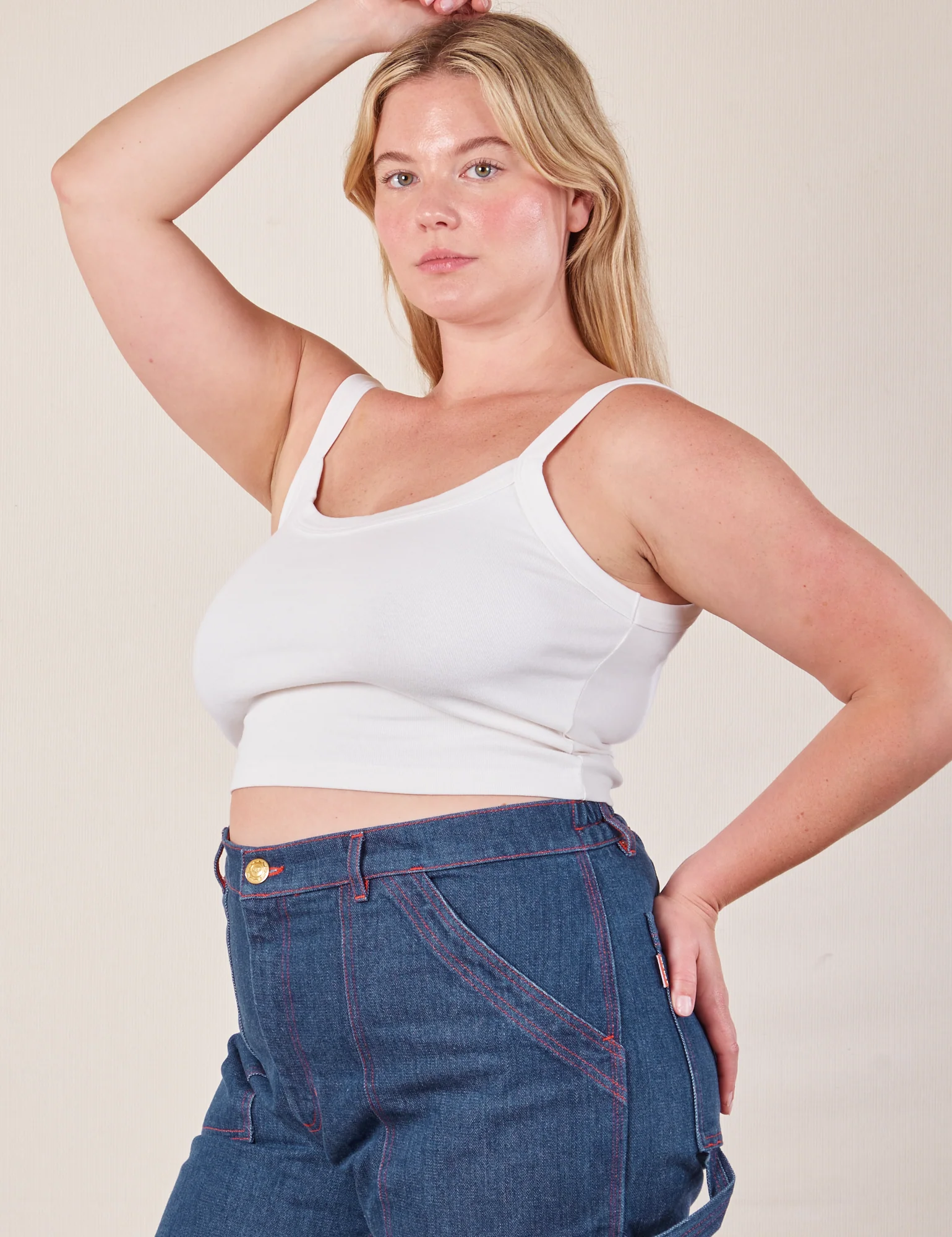 Cropped Cami - Vintage Tee White *FINAL SALE* - Image 22