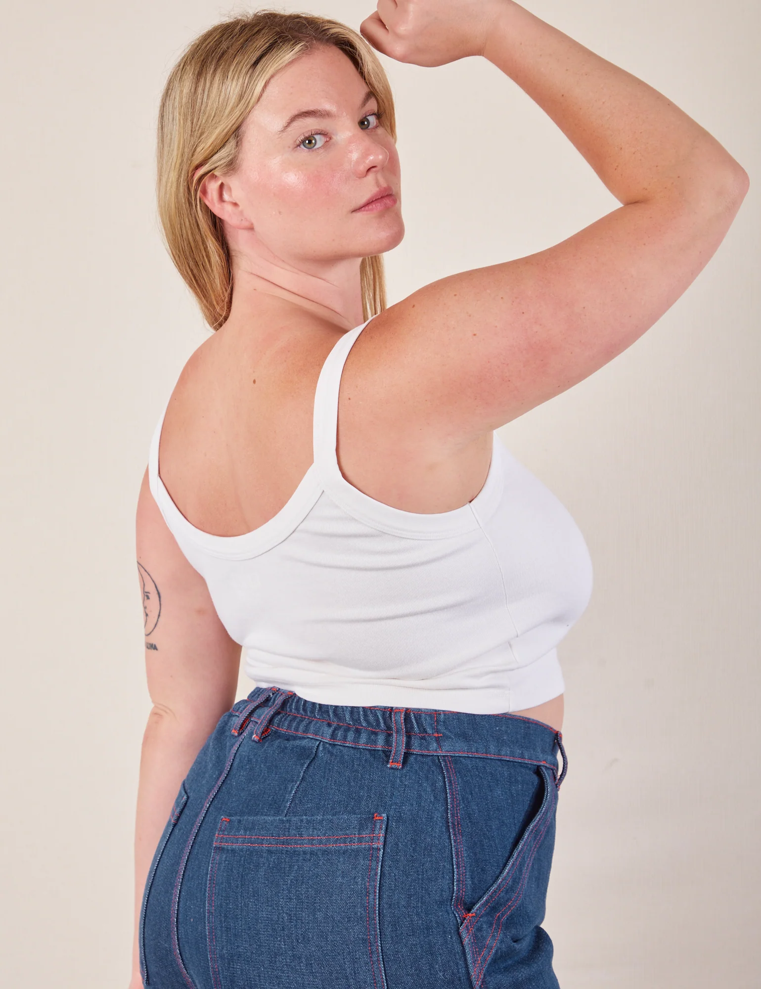 Cropped Cami - Vintage Tee White *FINAL SALE* - Image 24
