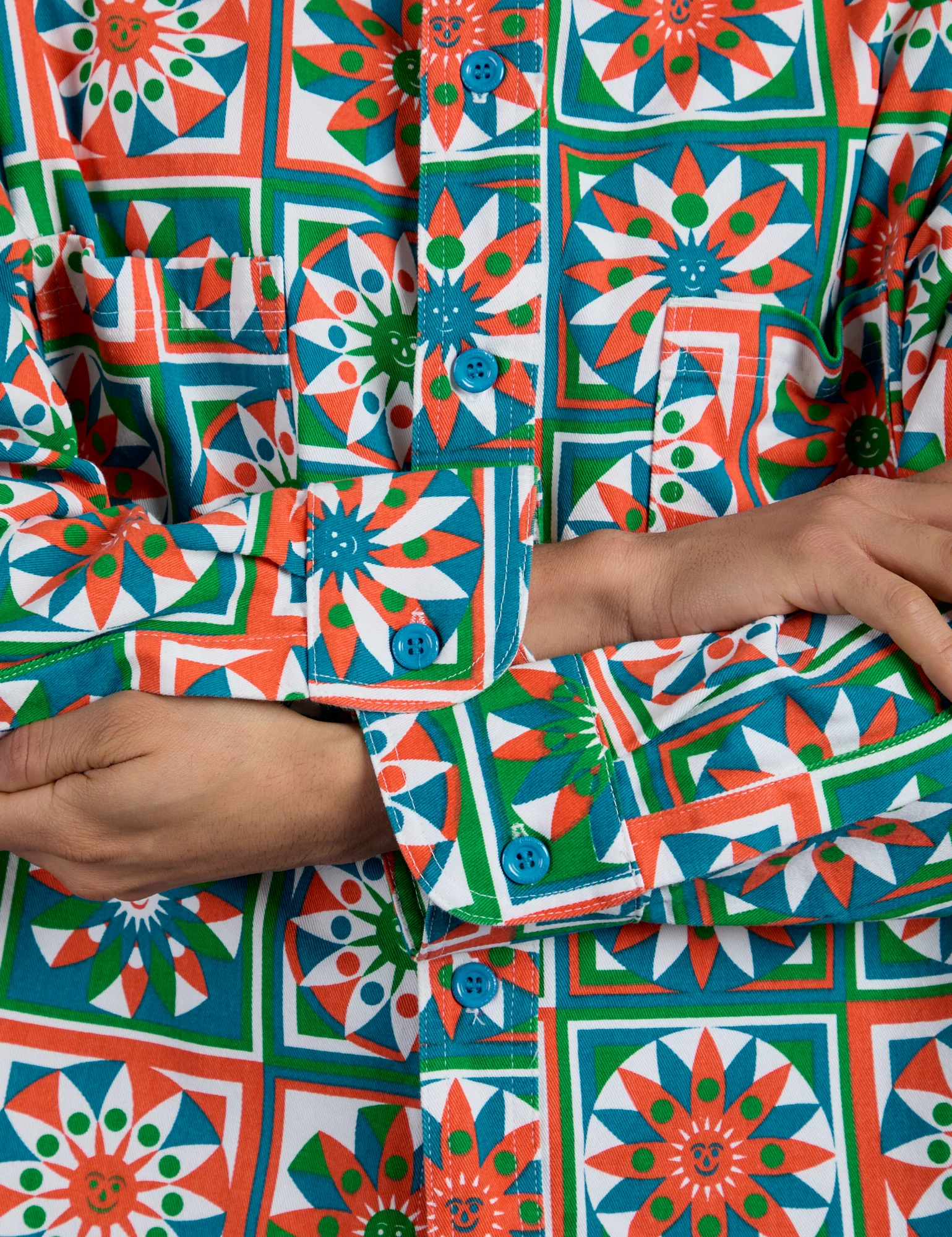 Cropped Overshirt - Quilt Print *FINAL SALE* - Image 21
