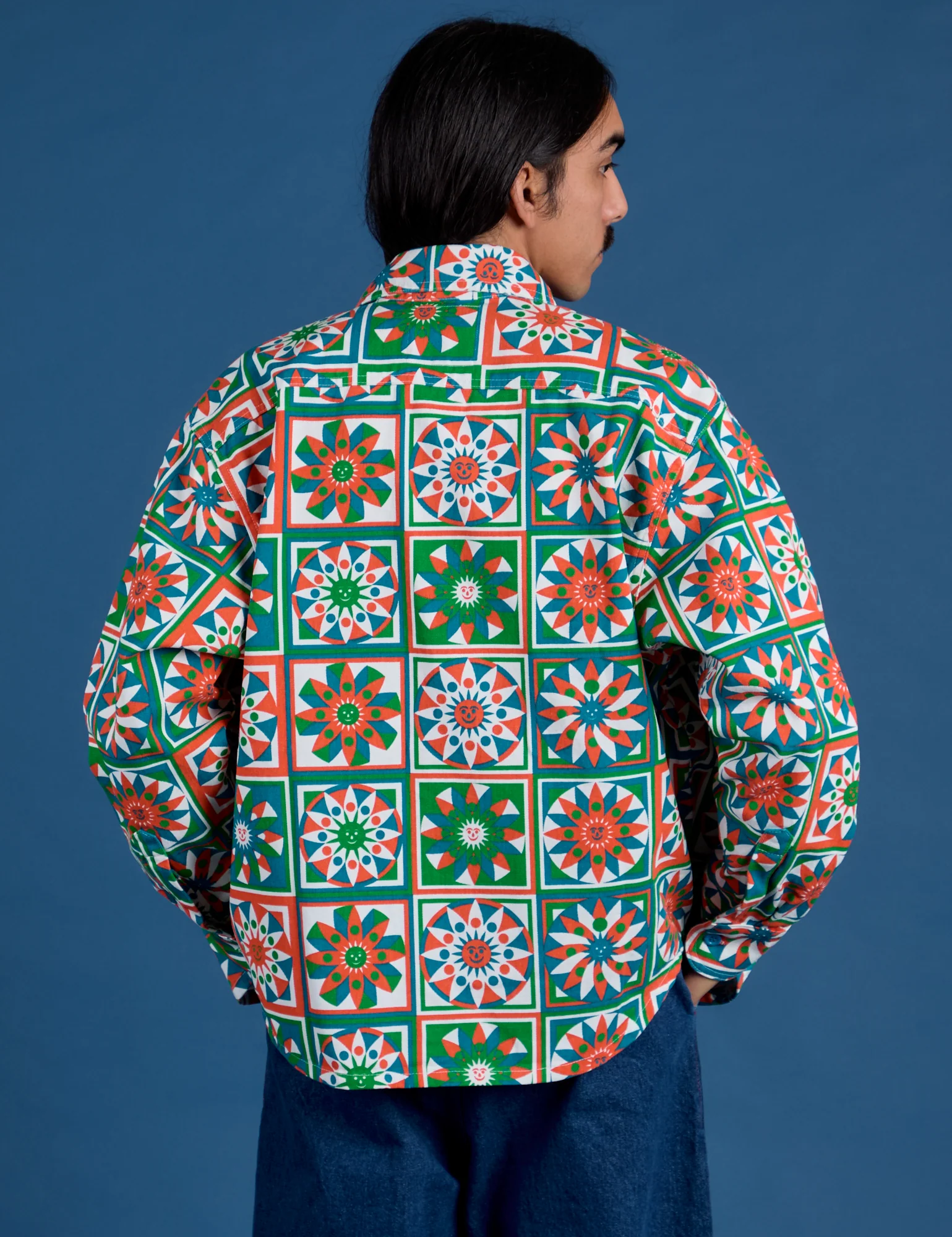 Cropped Overshirt - Quilt Print *FINAL SALE* - Image 25