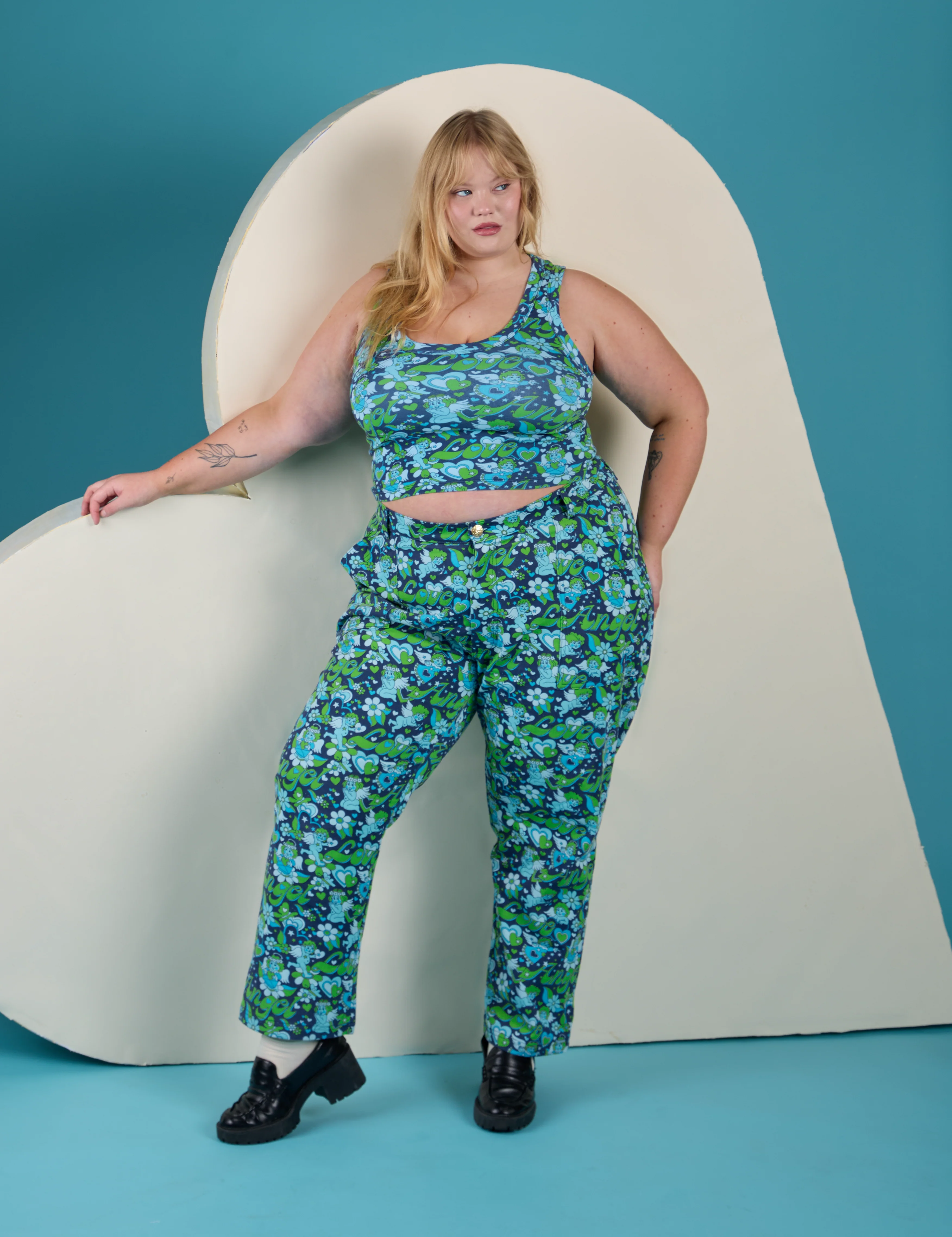 Cropped Tank Top - Angel Print *FINAL SALE* - Image 14