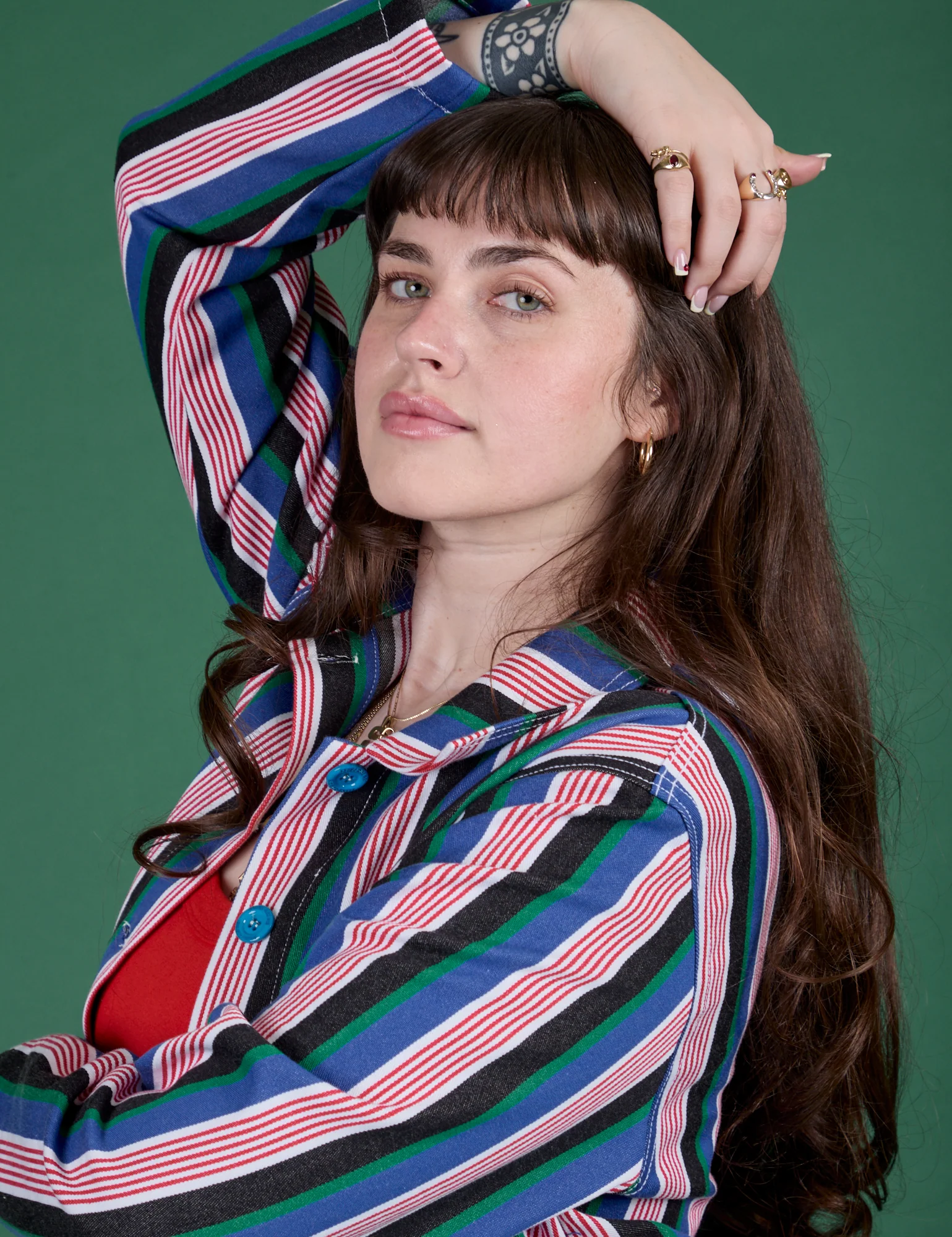Stripe Work Jacket - Pacific Stripe - Image 24