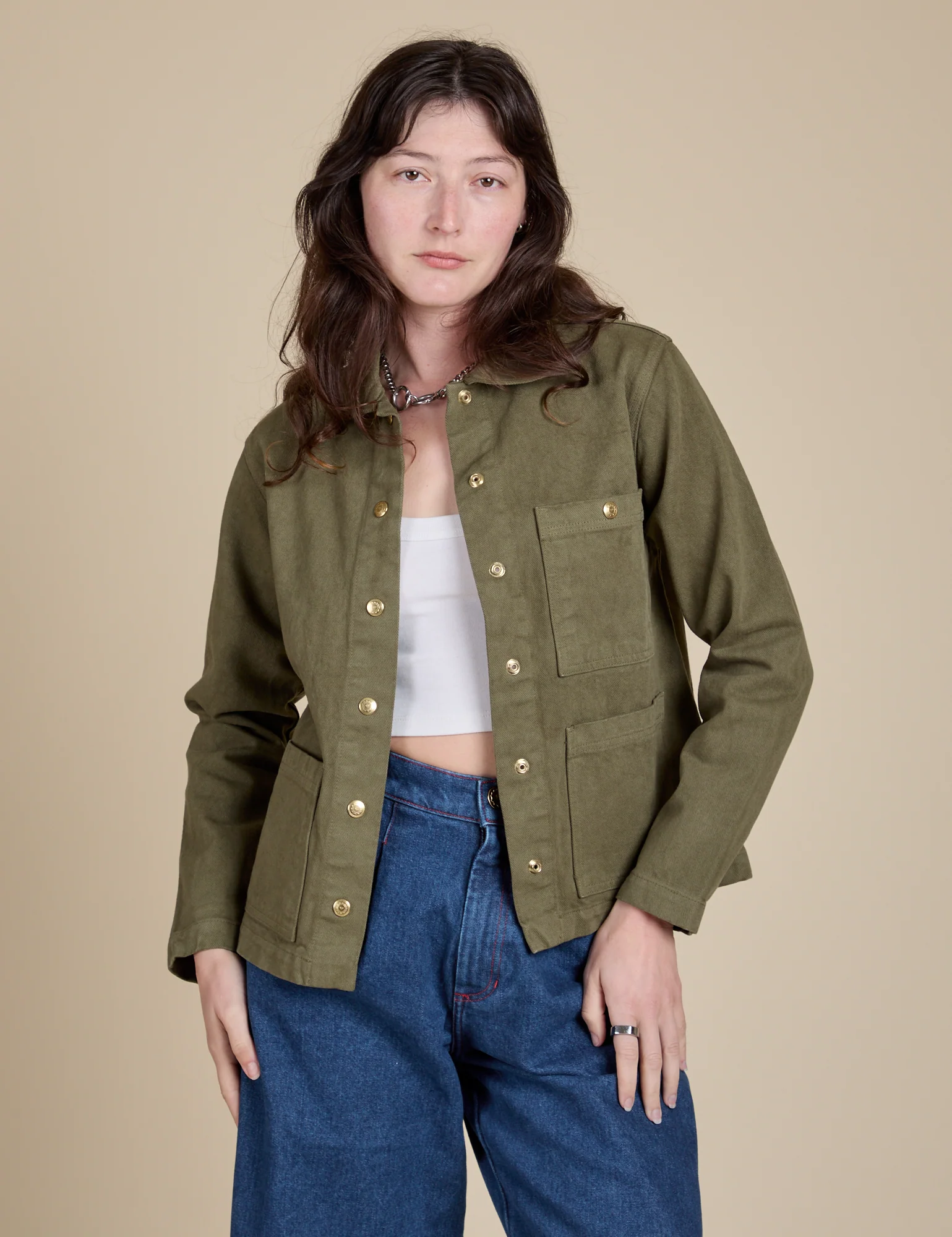 Denim Work Jacket - Surplus Green *FINAL SALE* - Image 10