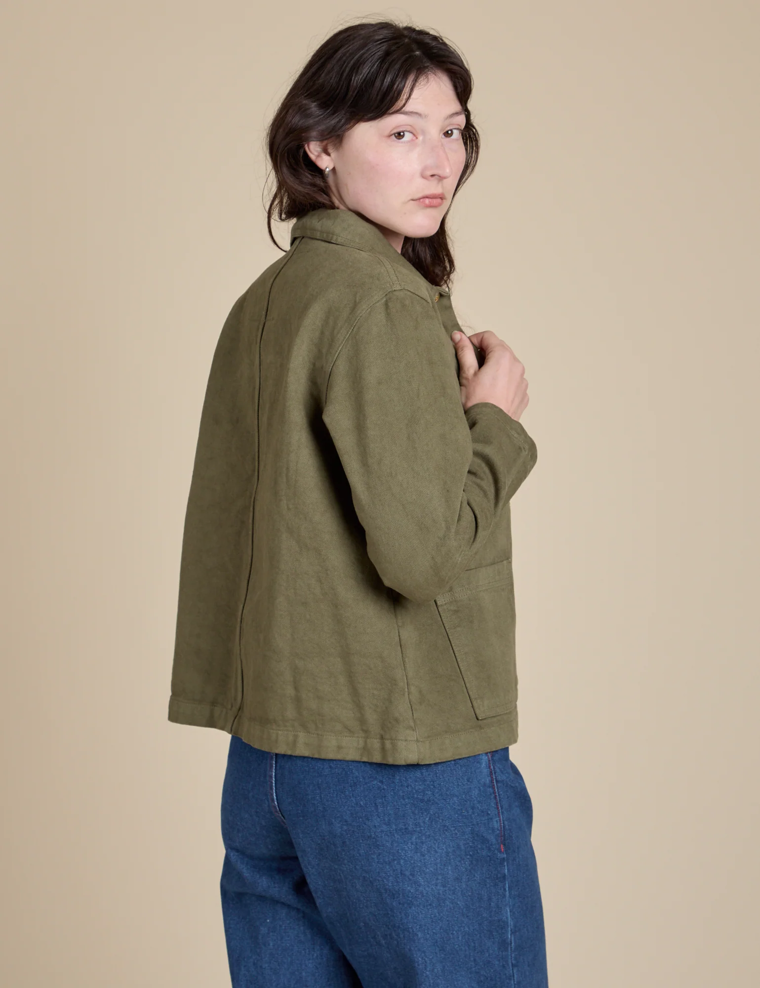 Denim Work Jacket - Surplus Green *FINAL SALE* - Image 13