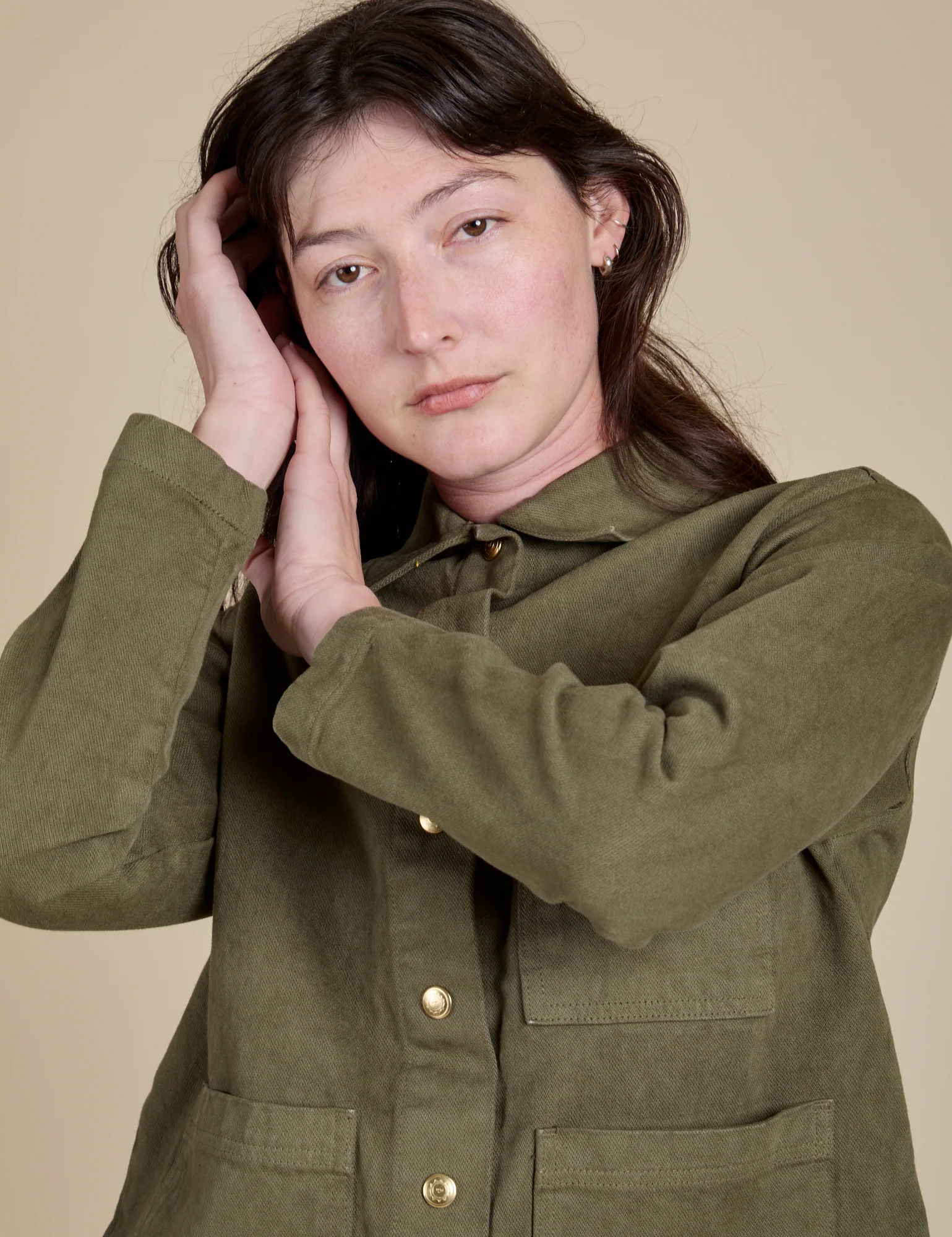 Denim Work Jacket - Surplus Green *FINAL SALE* - Image 15