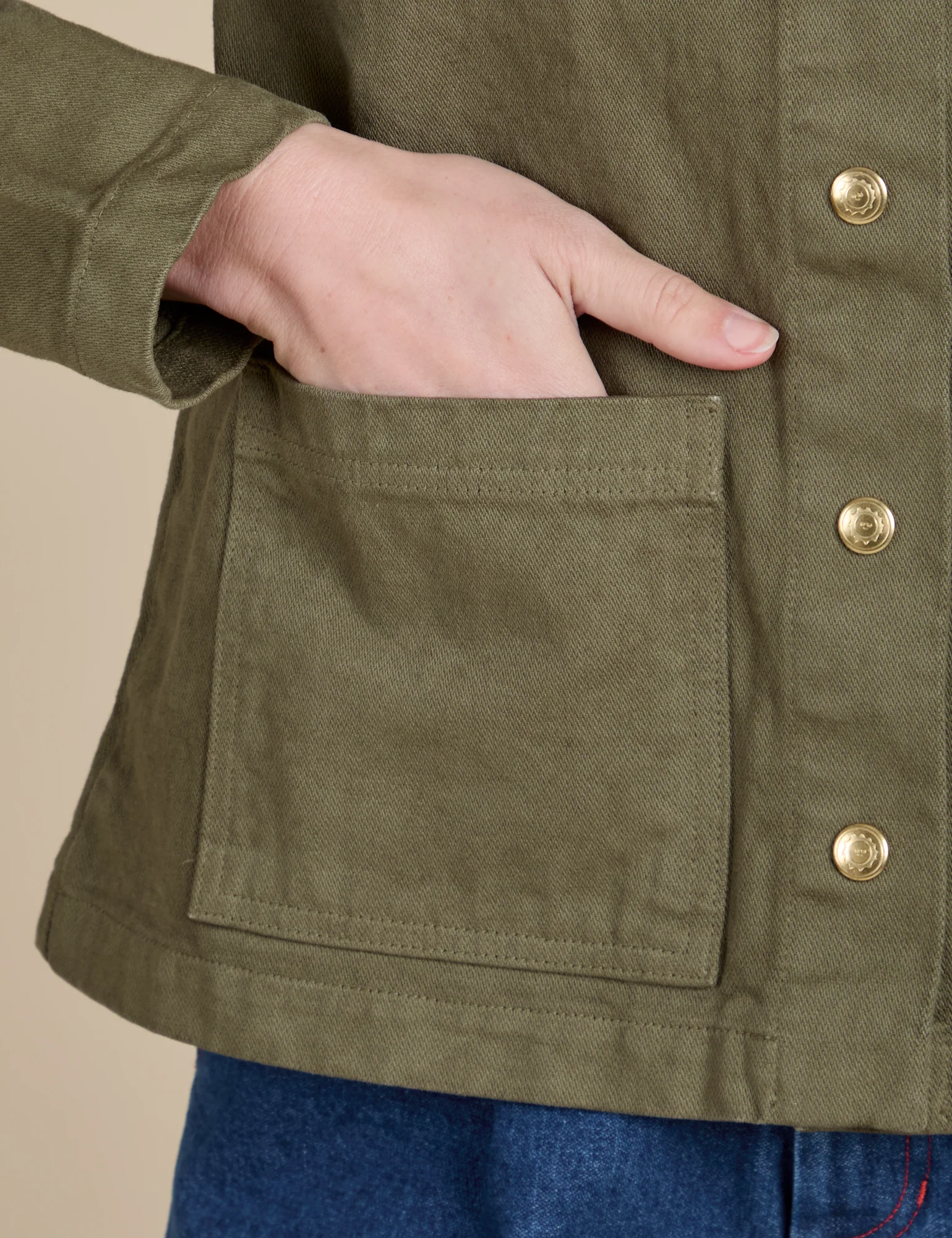 Denim Work Jacket - Surplus Green *FINAL SALE* - Image 17