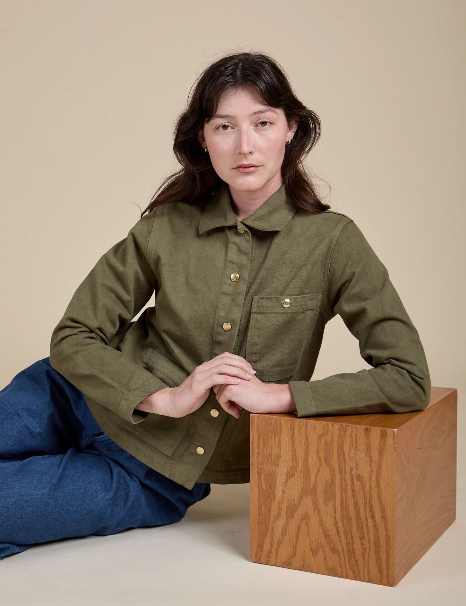 Denim Work Jacket - Surplus Green *FINAL SALE* - Image 18