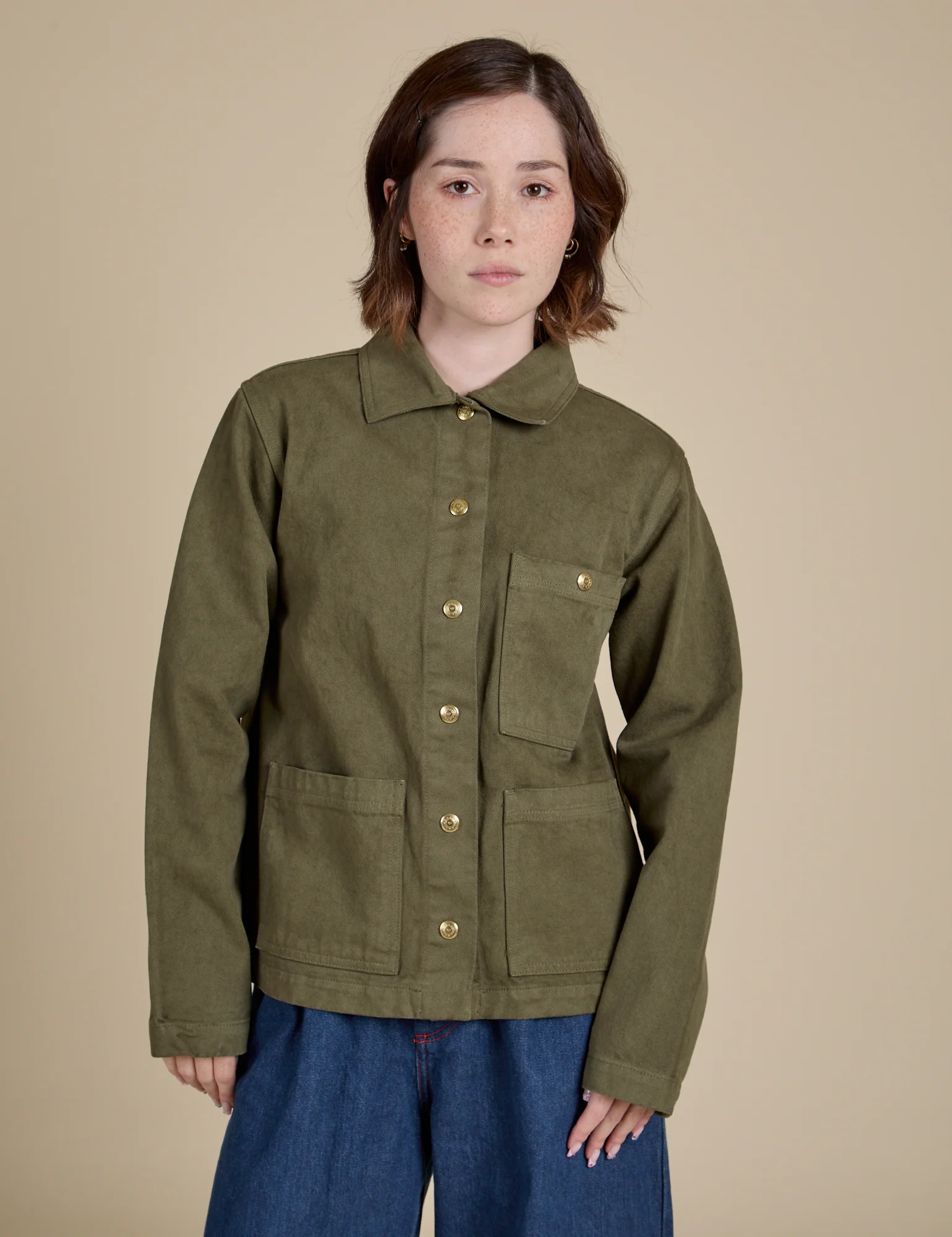 Denim Work Jacket - Surplus Green *FINAL SALE* - Image 3