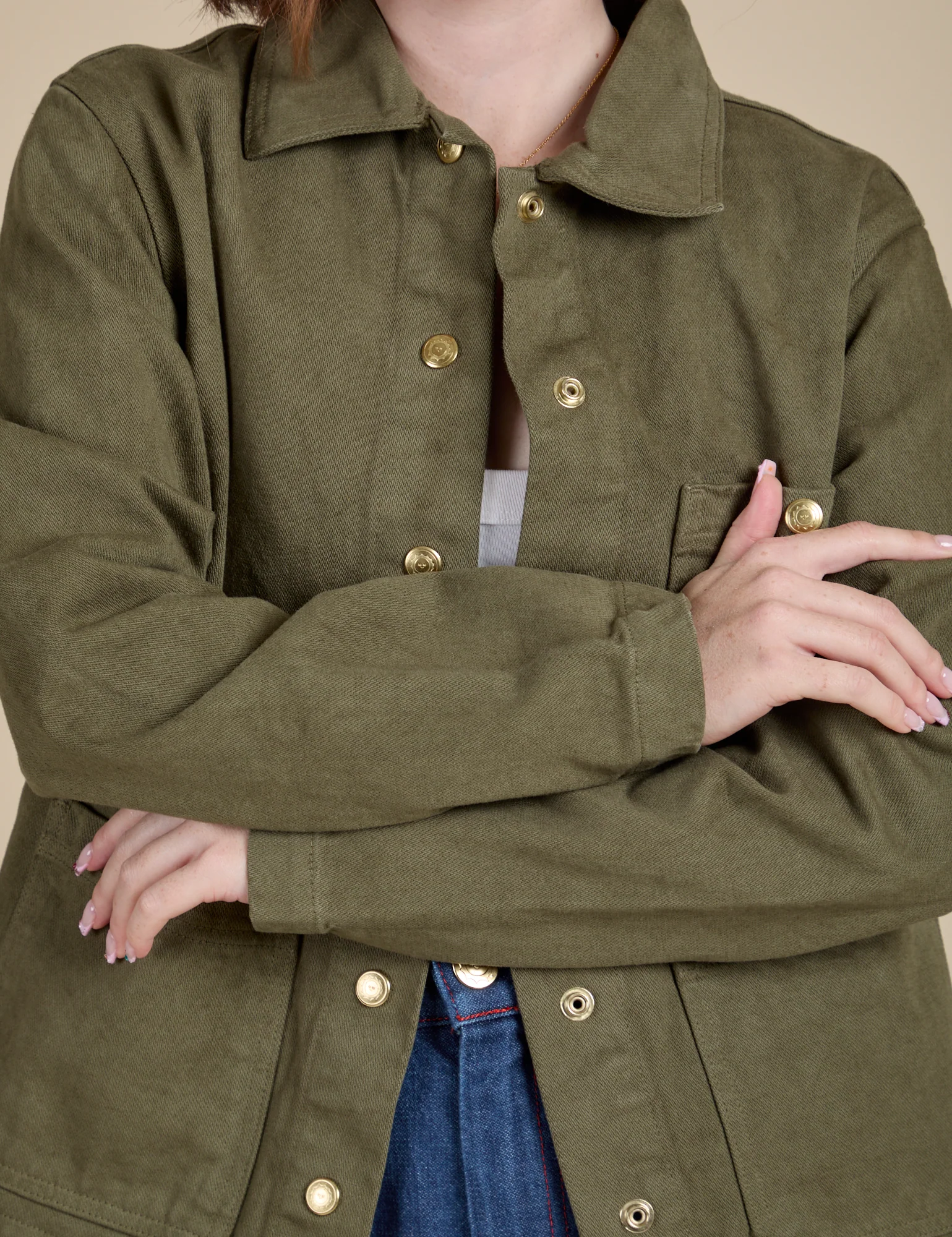 Denim Work Jacket - Surplus Green *FINAL SALE* - Image 5