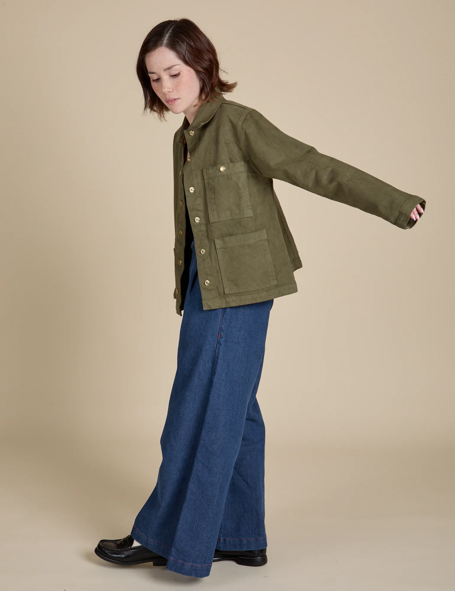 Denim Work Jacket - Surplus Green *FINAL SALE* - Image 7