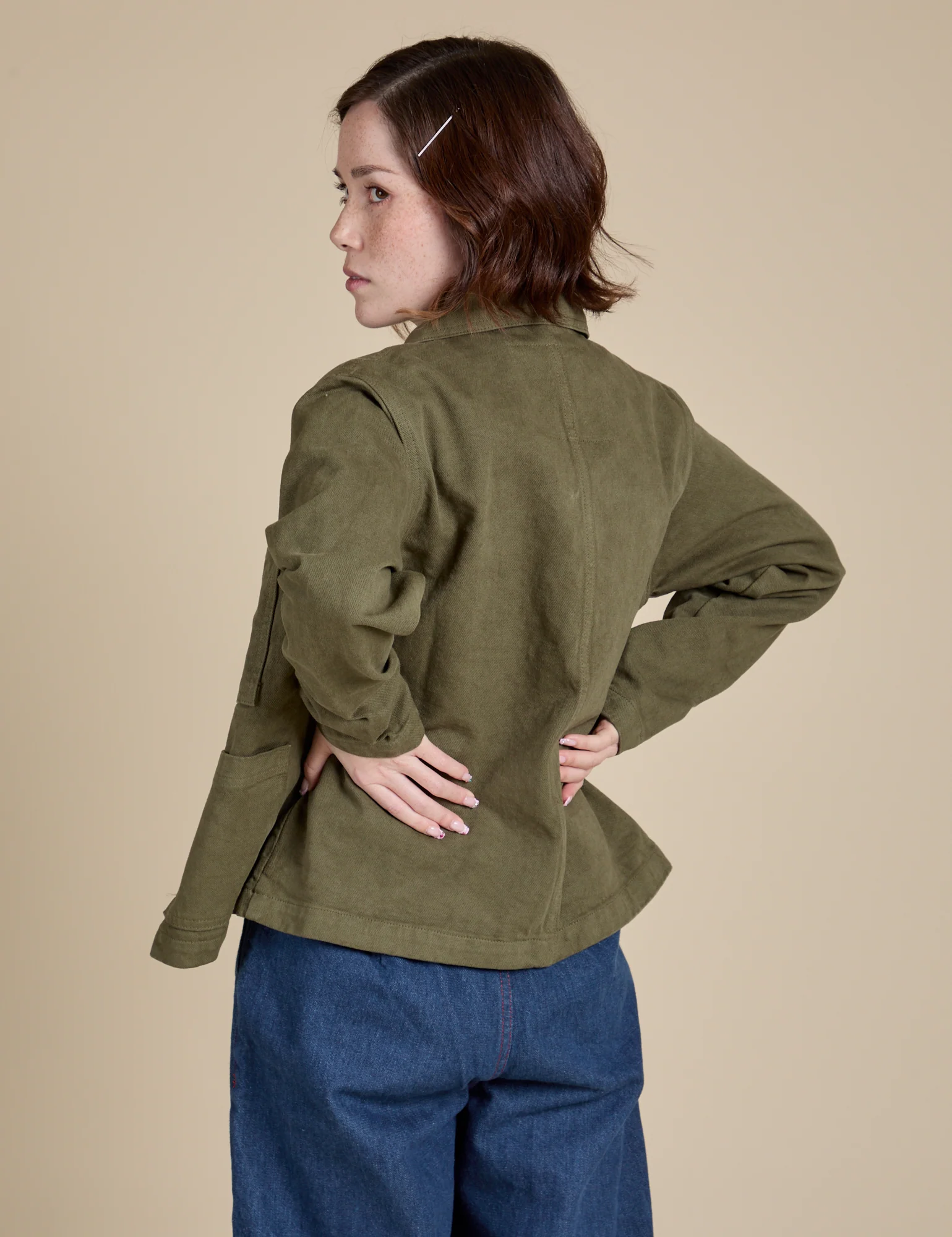 Denim Work Jacket - Surplus Green *FINAL SALE* - Image 9