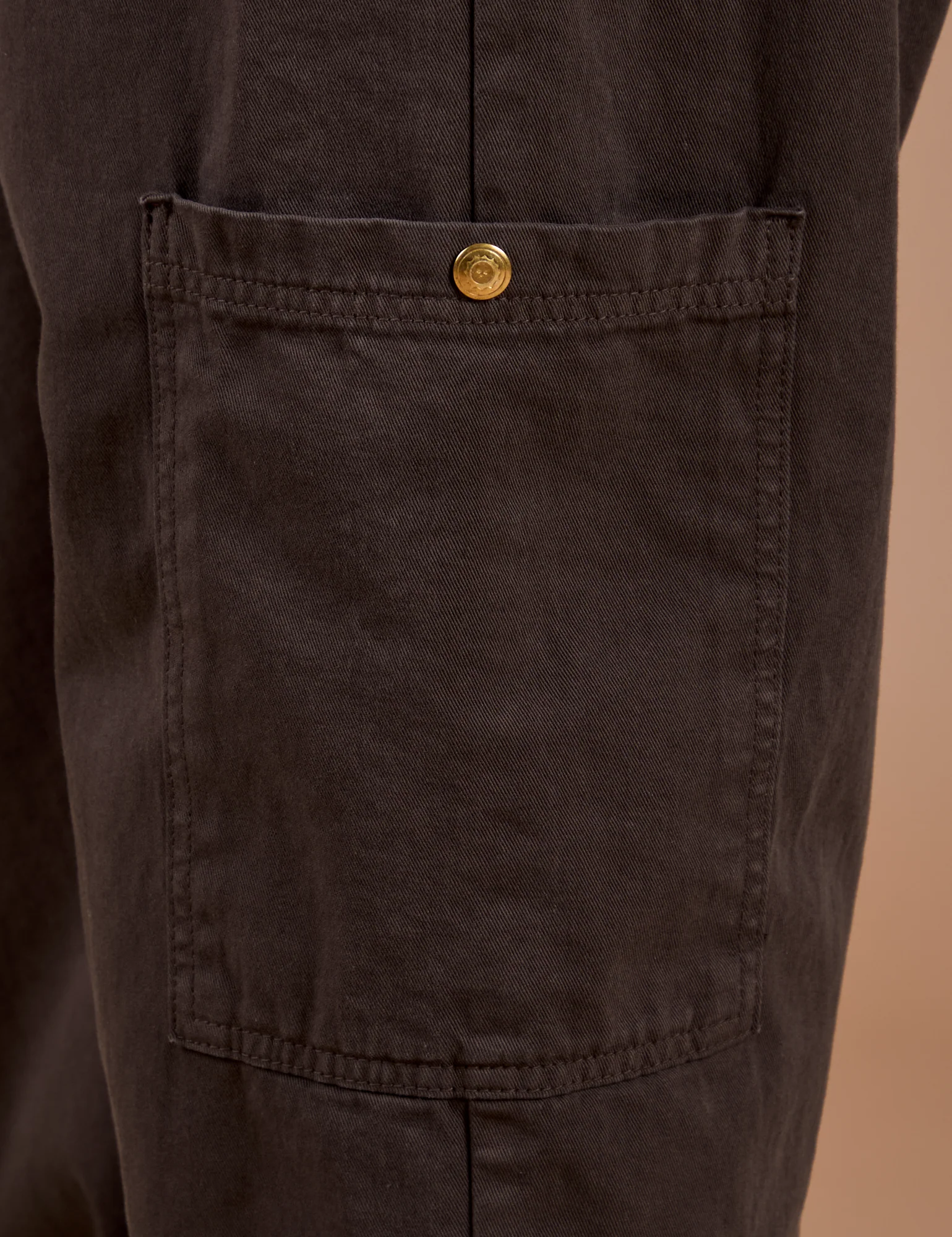 Drop Pocket Cargo Pants - Espresso Brown - Image 14