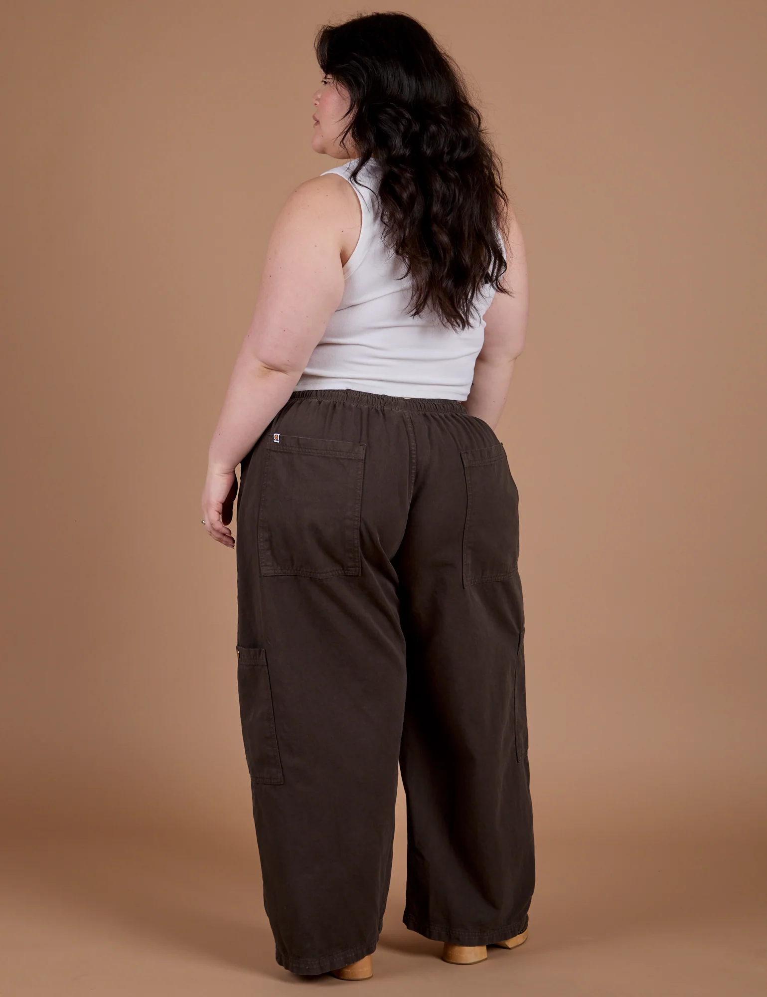 Drop Pocket Cargo Pants - Espresso Brown - Image 17