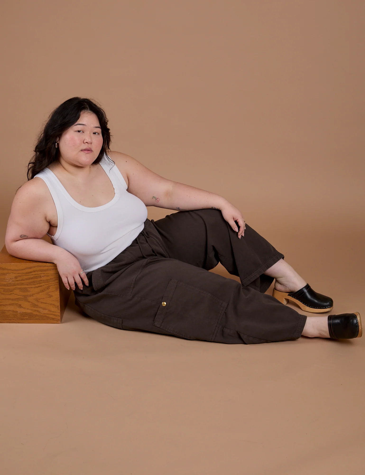 Drop Pocket Cargo Pants - Espresso Brown - Image 18