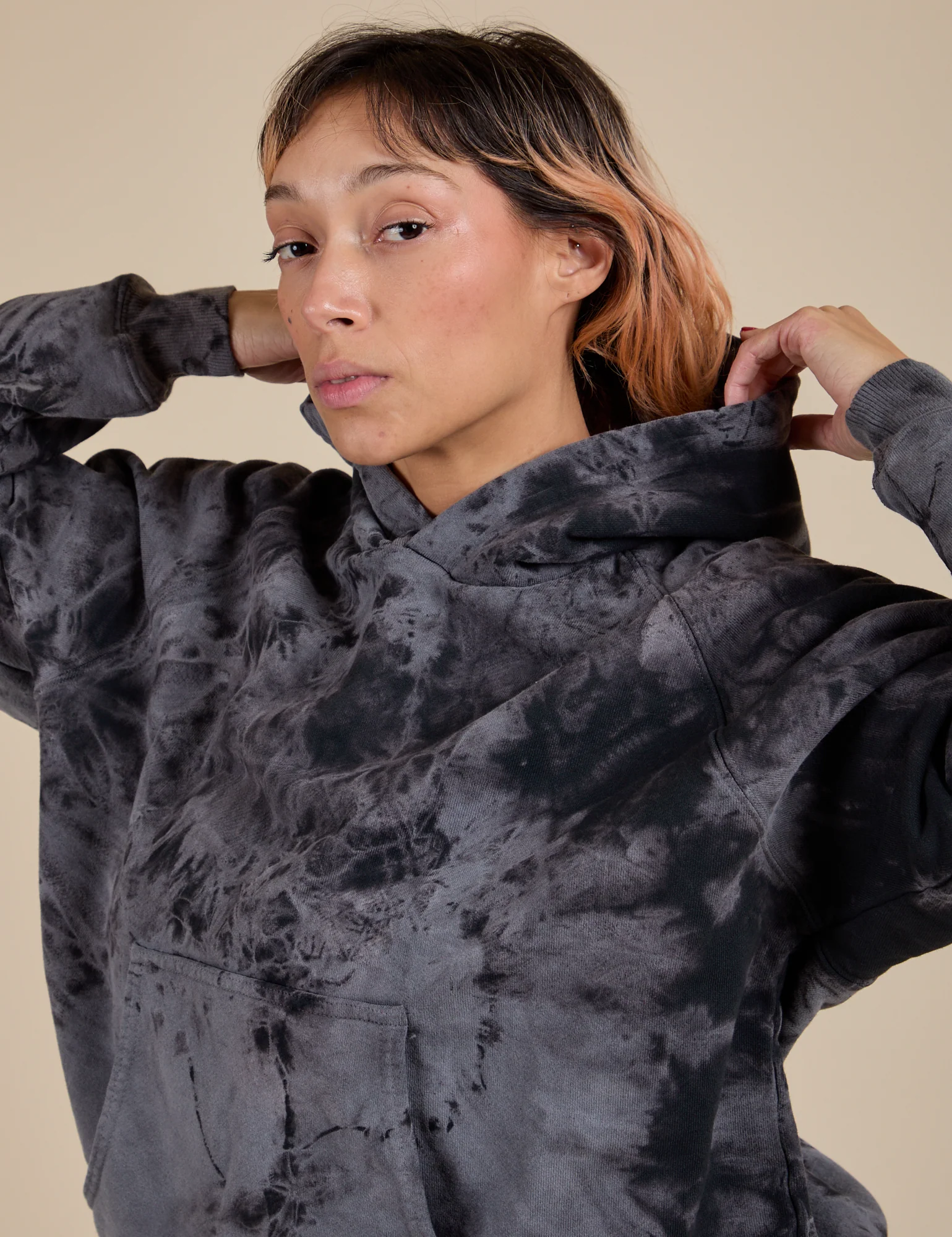 Heavyweight Oversized Hoodie - Black Magic Waters - Image 18