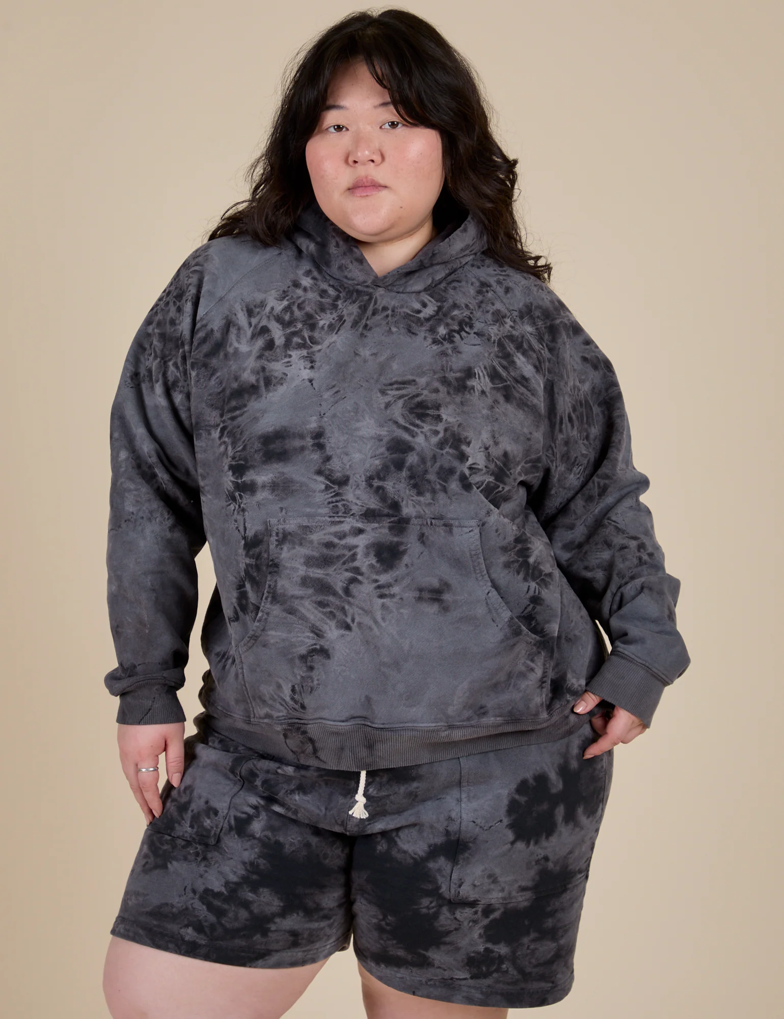 Heavyweight Oversized Hoodie - Black Magic Waters - Image 9