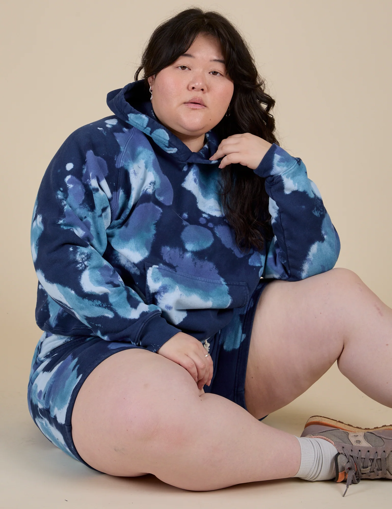 Heavyweight Oversized Hoodie - Blue Magic Waters - Image 11